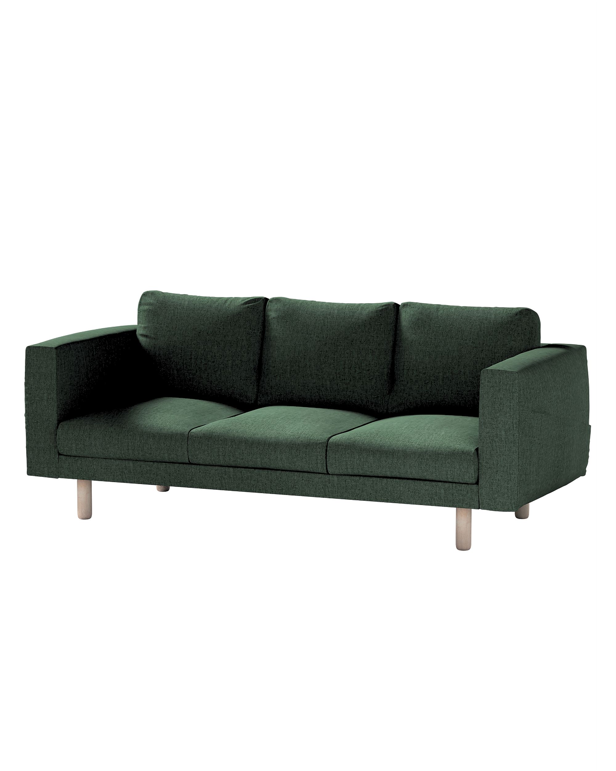 Bezug für Norsborg 3-Sitzer Sofa Farbe grün Stoff strukturiert
