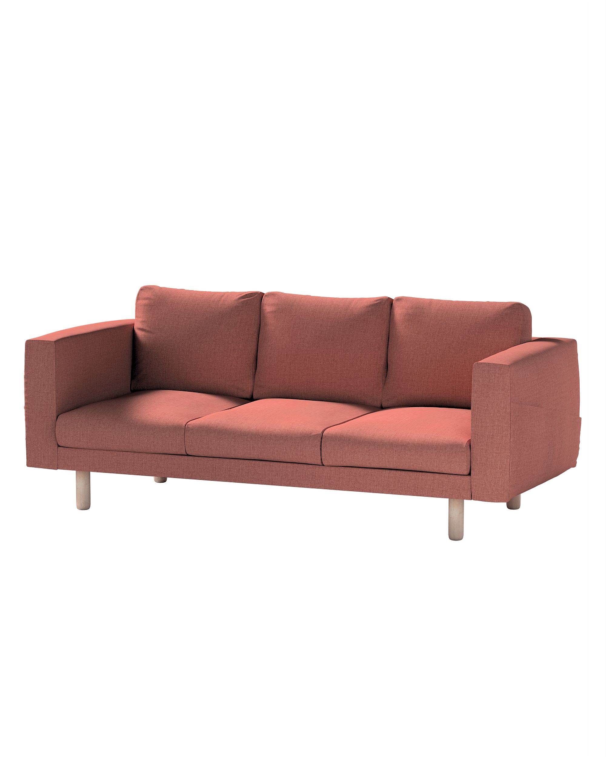 Bezug für Norsborg 3-Sitzer Sofa Farbe braun Stoff strukturiert