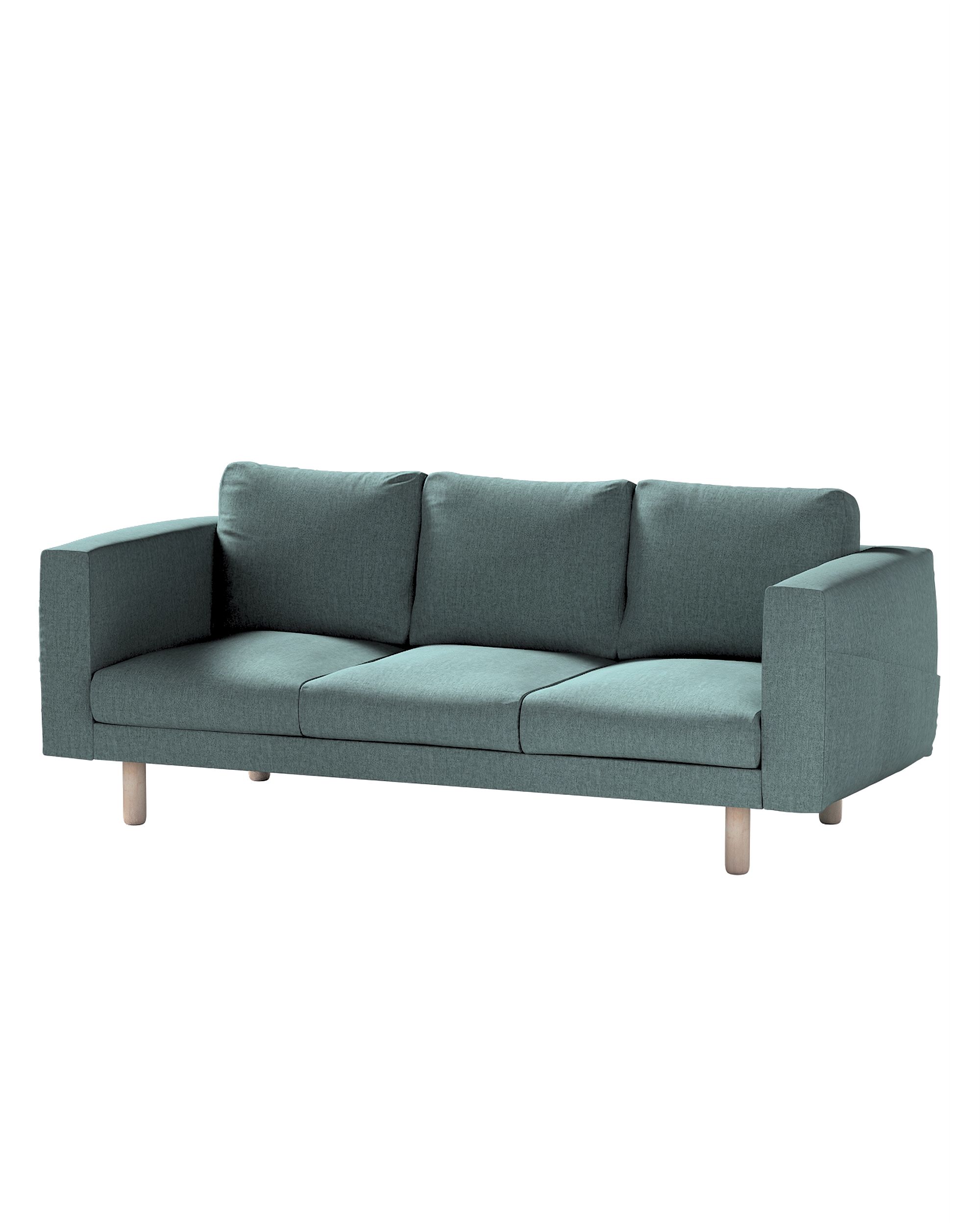 Bezug für Norsborg 3-Sitzer Sofa Farbe blau Stoff strukturiert