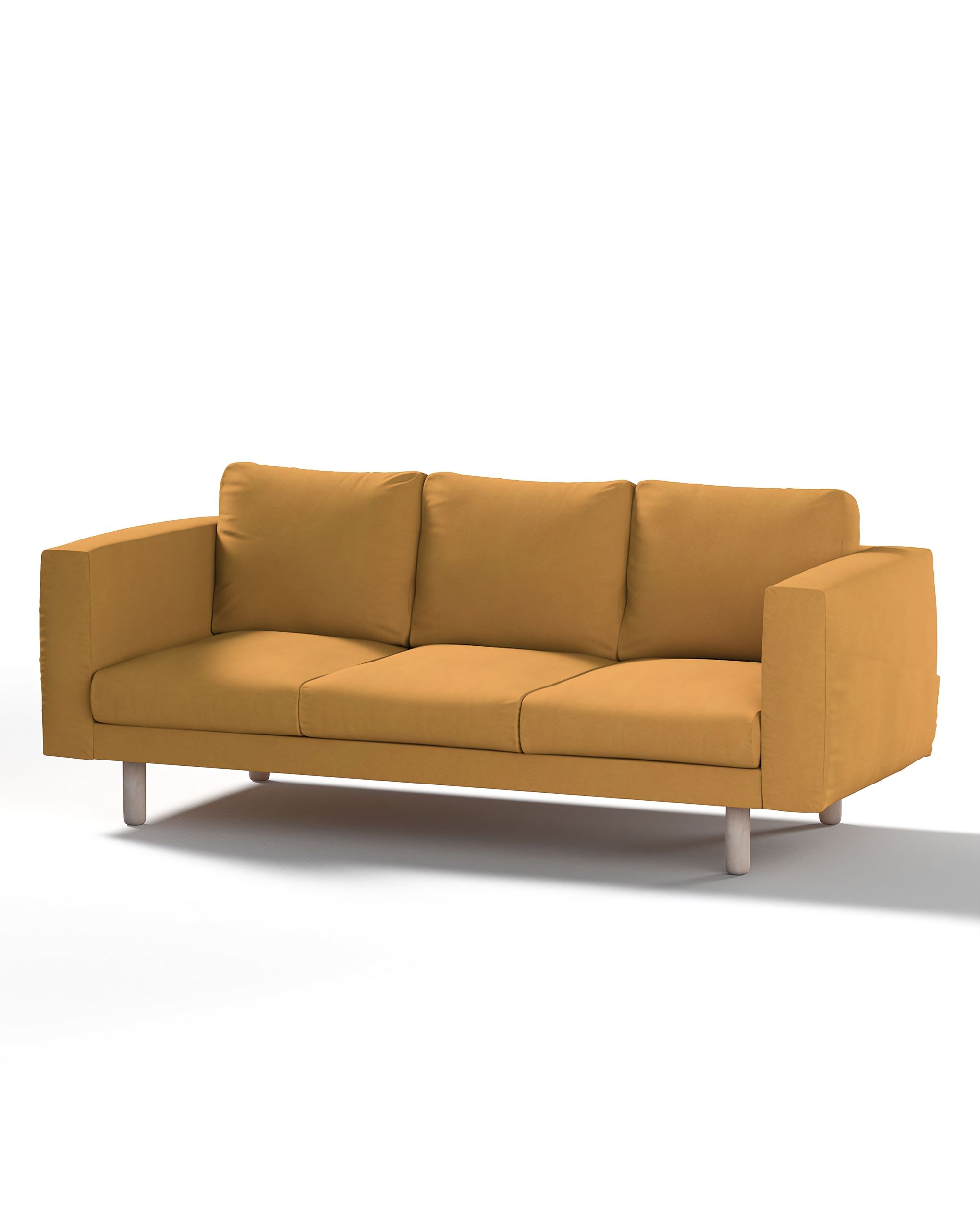 Bezug für Norsborg 3-Sitzer Sofa Farbe gelb Stoff strukturiert