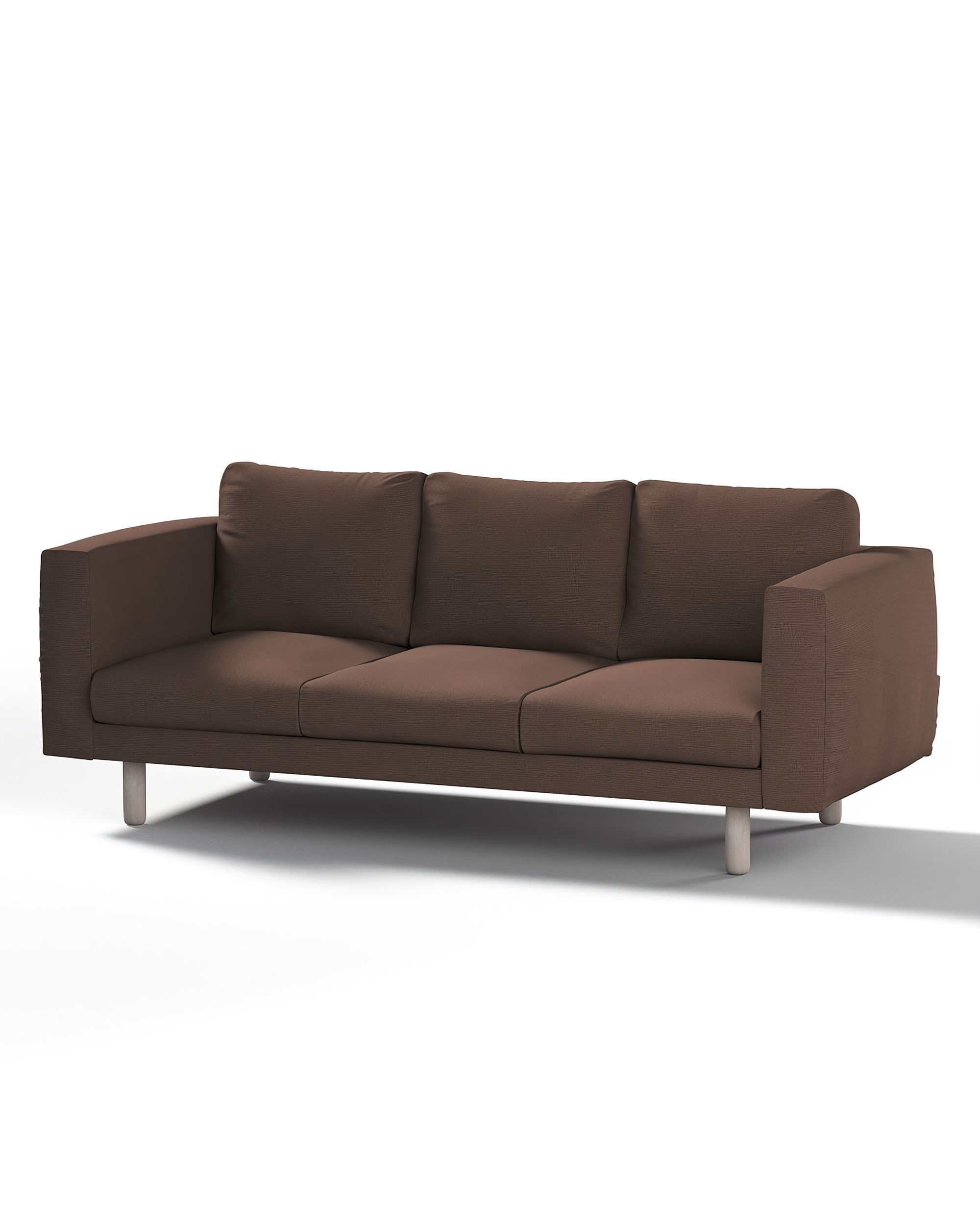 Bezug für Norsborg 3-Sitzer Sofa Farbe braun Stoff strukturiert