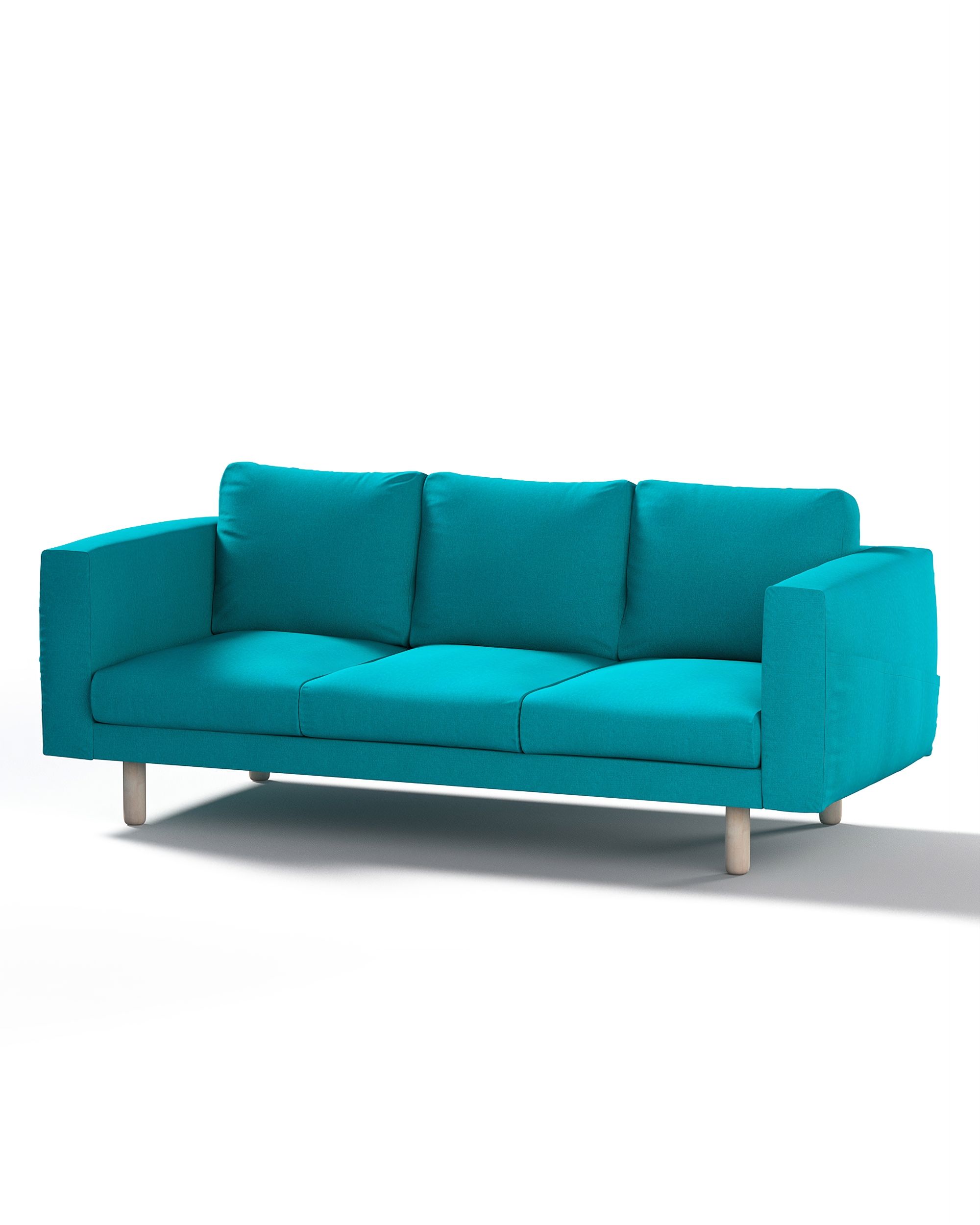 Bezug für Norsborg 3-Sitzer Sofa Farbe blau Stoff strukturiert