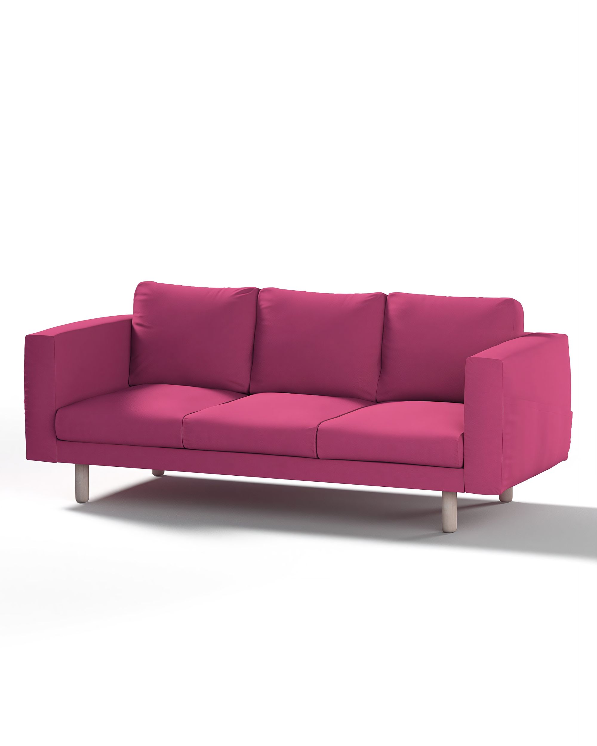 Bezug für Norsborg 3-Sitzer Sofa Farbe rosa Stoff strukturiert