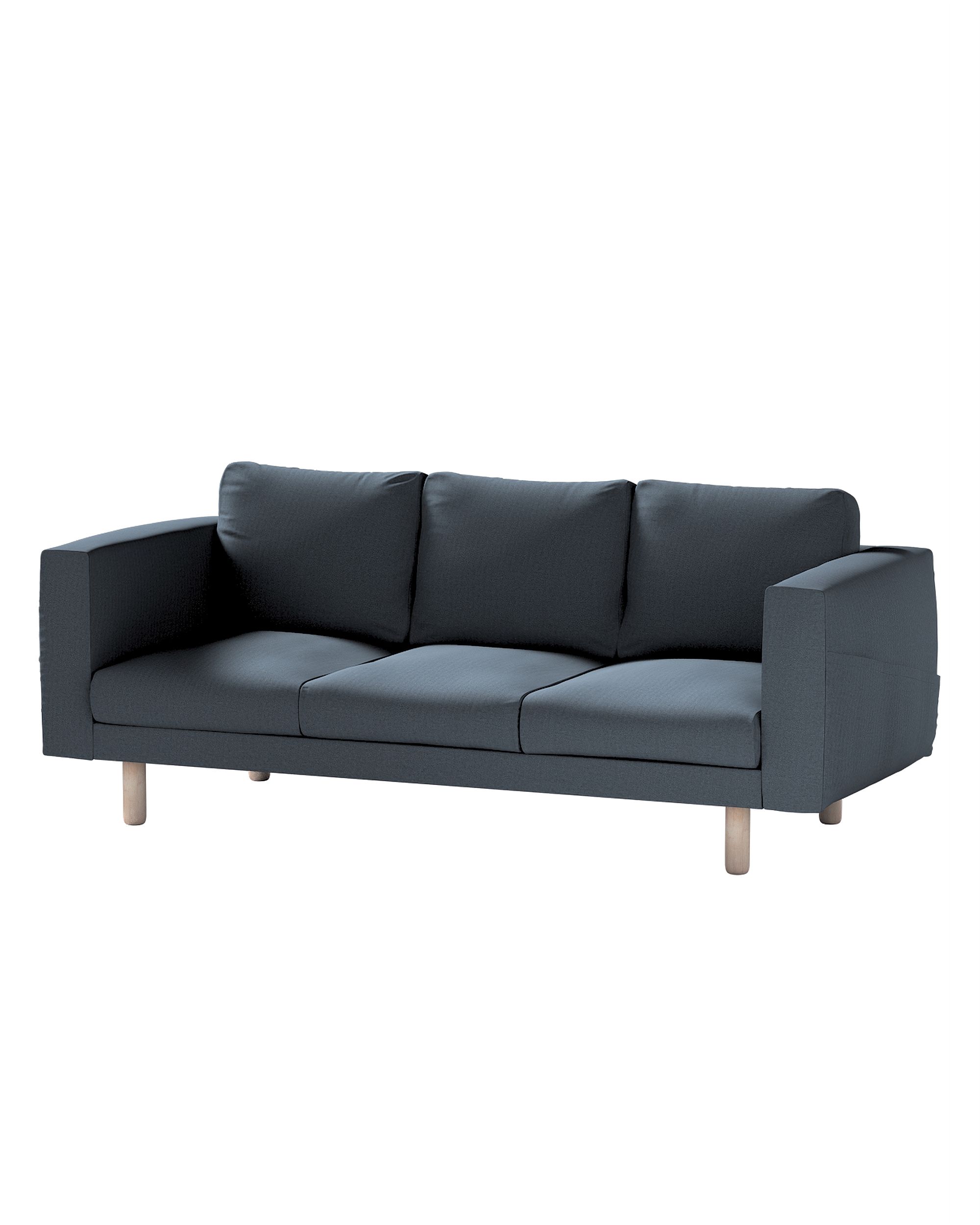 Bezug für Norsborg 3-Sitzer Sofa Farbe blau Stoff strukturiert