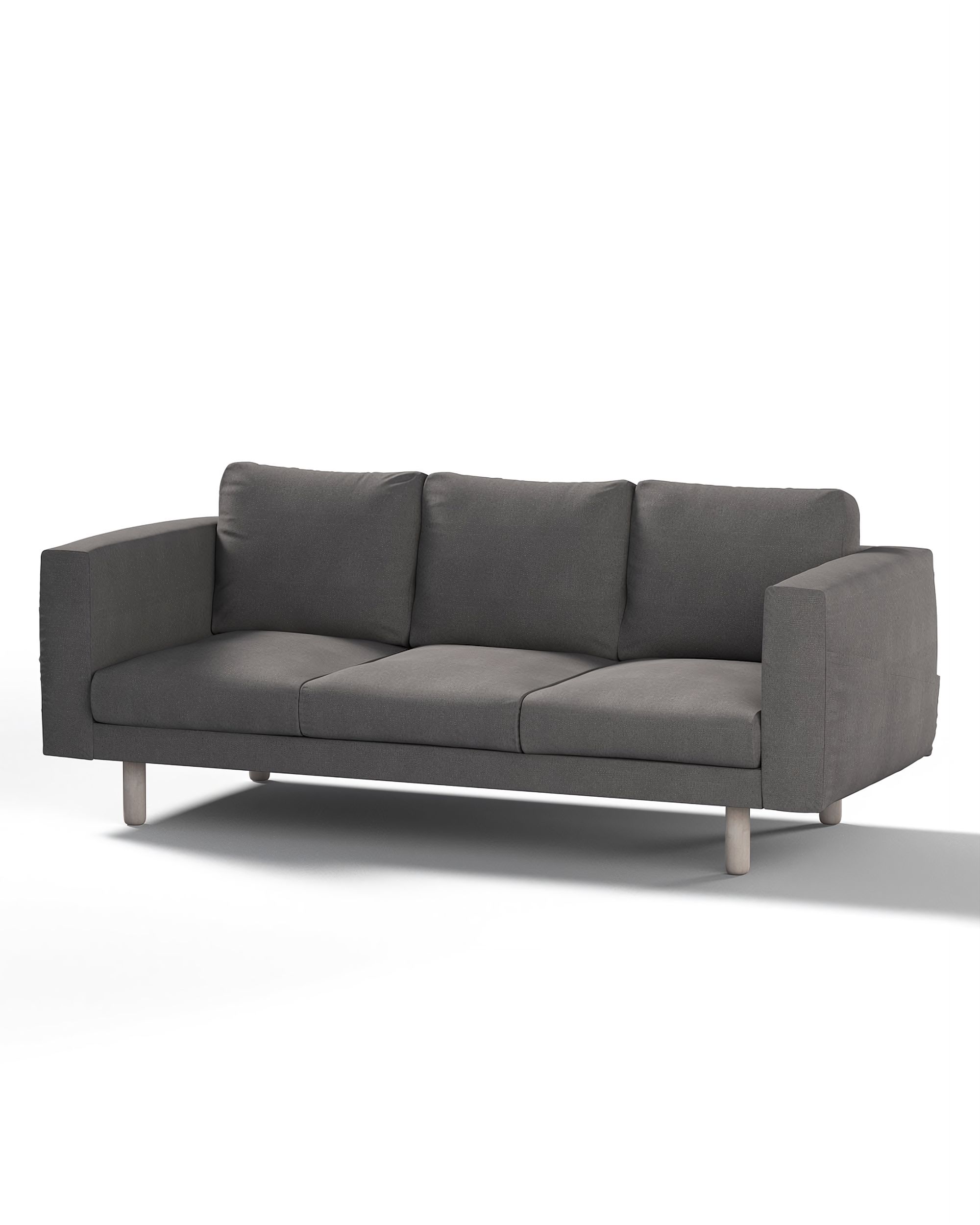 Bezug für Norsborg 3-Sitzer Sofa Farbe grau Stoff strukturiert