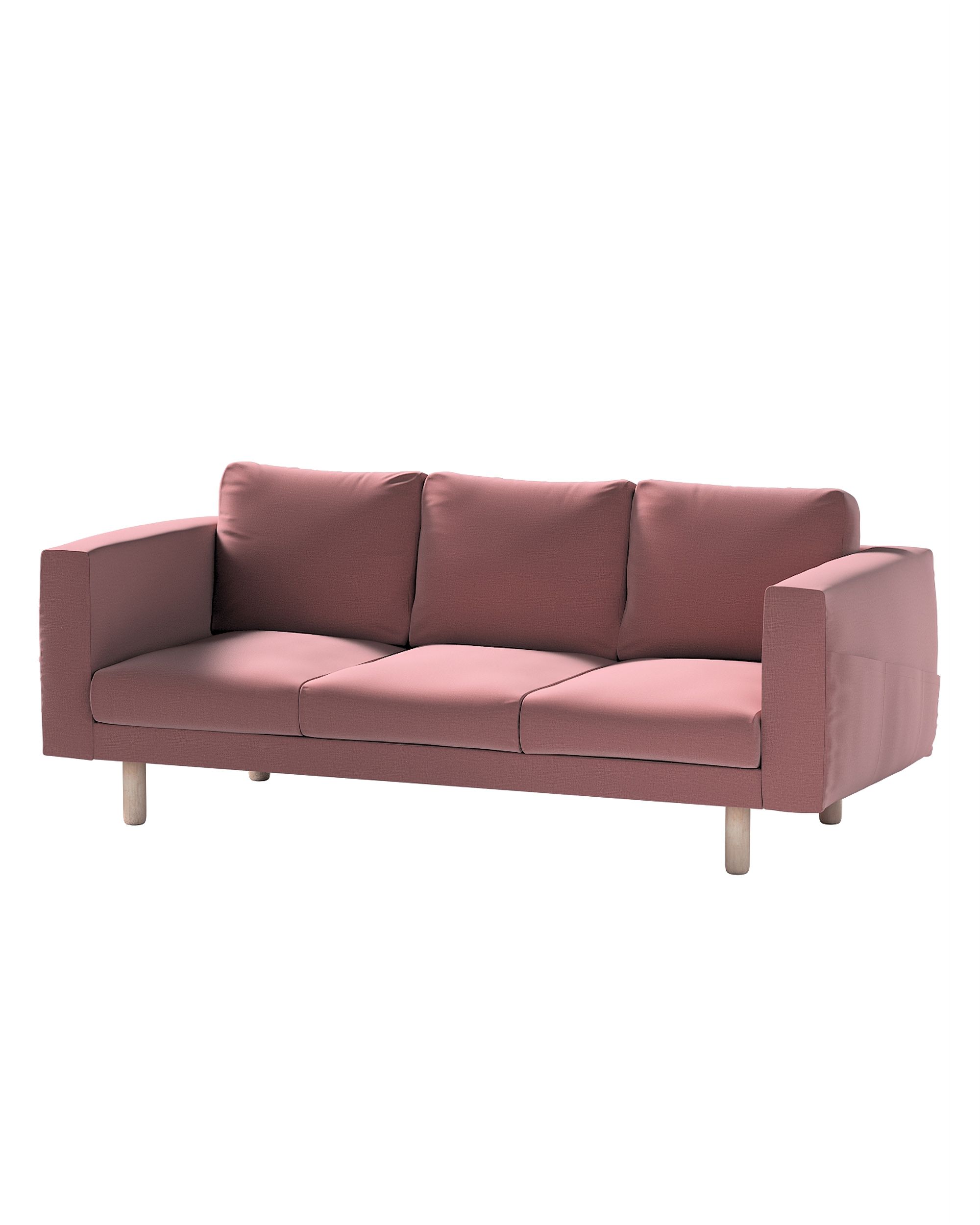 Bezug für Norsborg 3-Sitzer Sofa Farbe violett Stoff samt