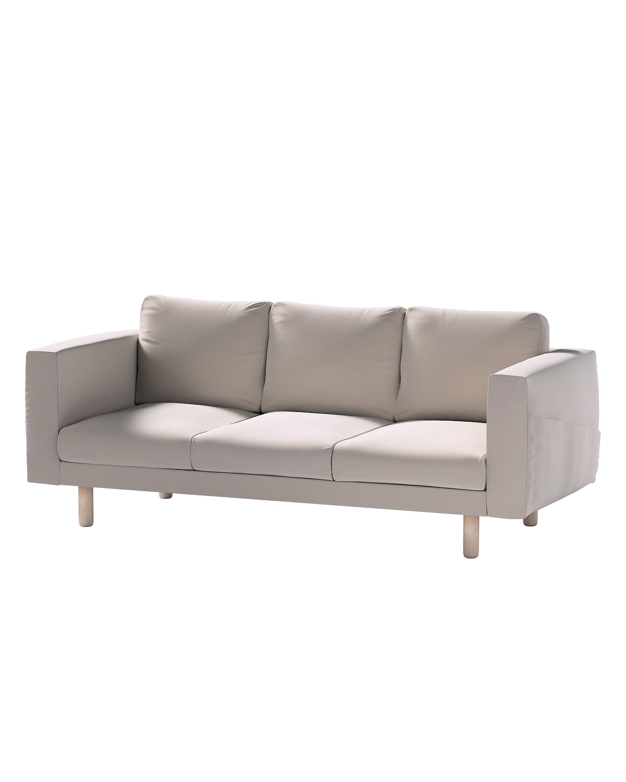 Bezug für Norsborg 3-Sitzer Sofa Farbe beige Stoff samt