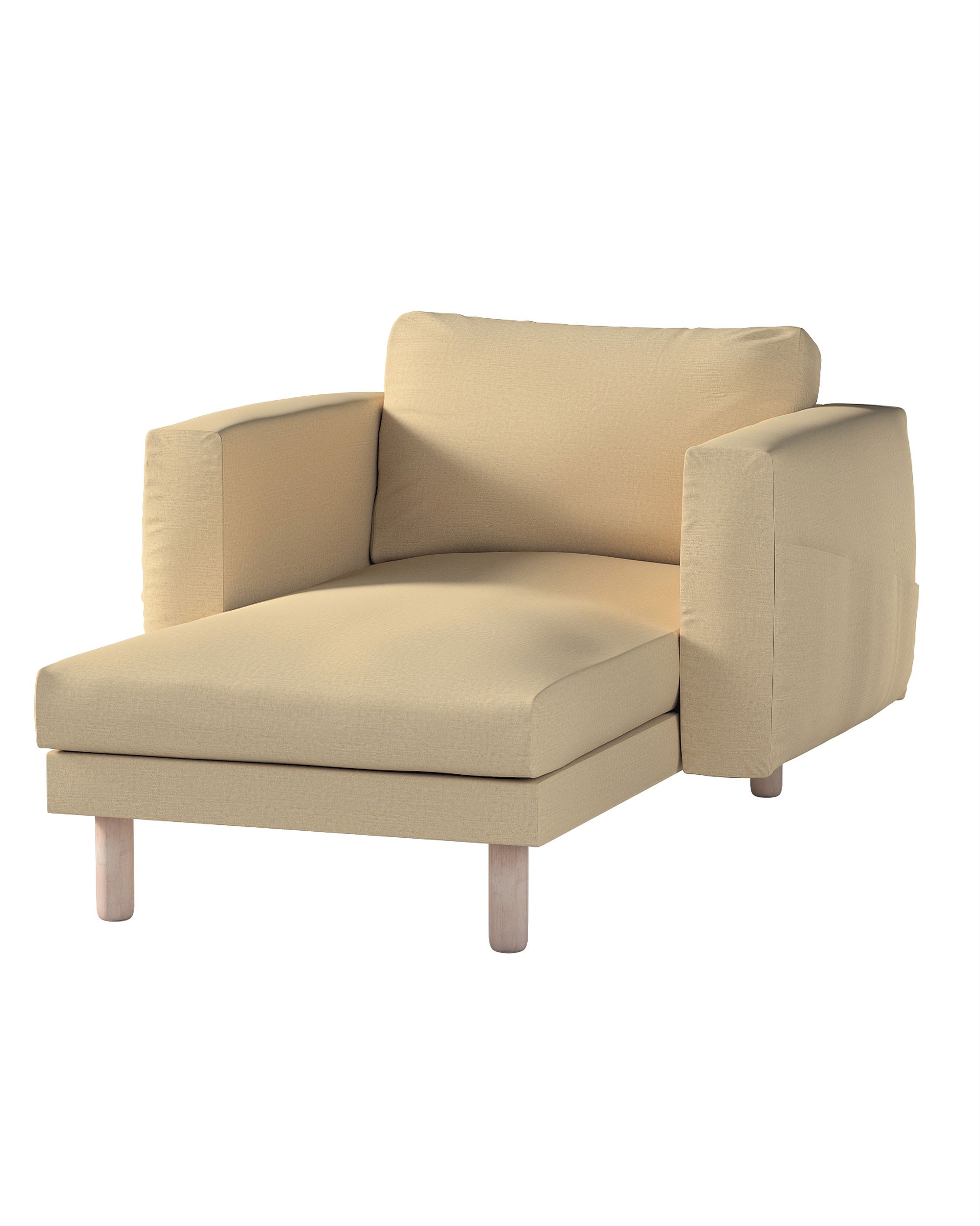 Bezug für Norsborg Recamiere mit Armlehnen Farbe beige Stoff glänzend, strukturiert