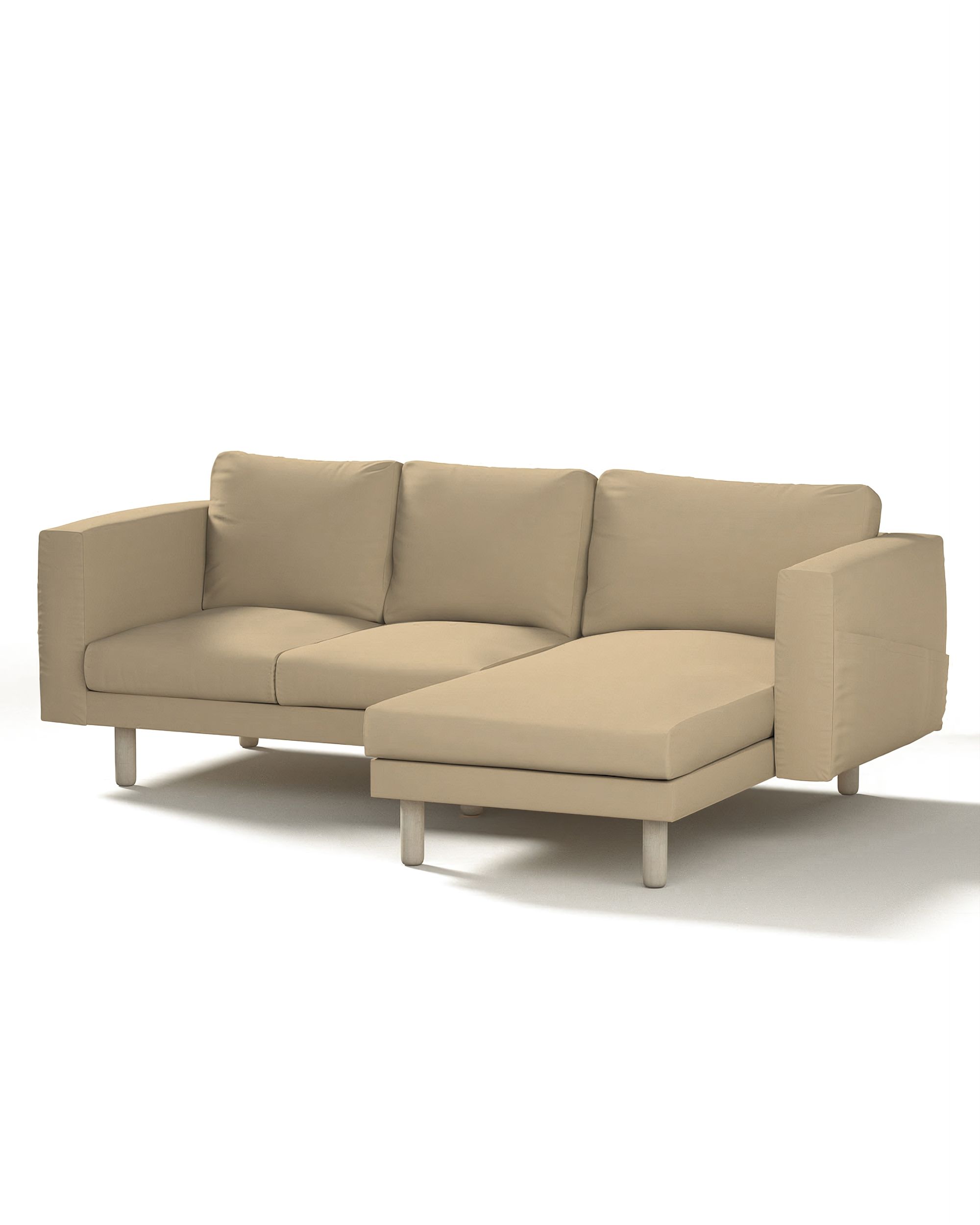 Bezug für Norsborg 3-Sitzer Sofa mit Recamiere Farbe beige