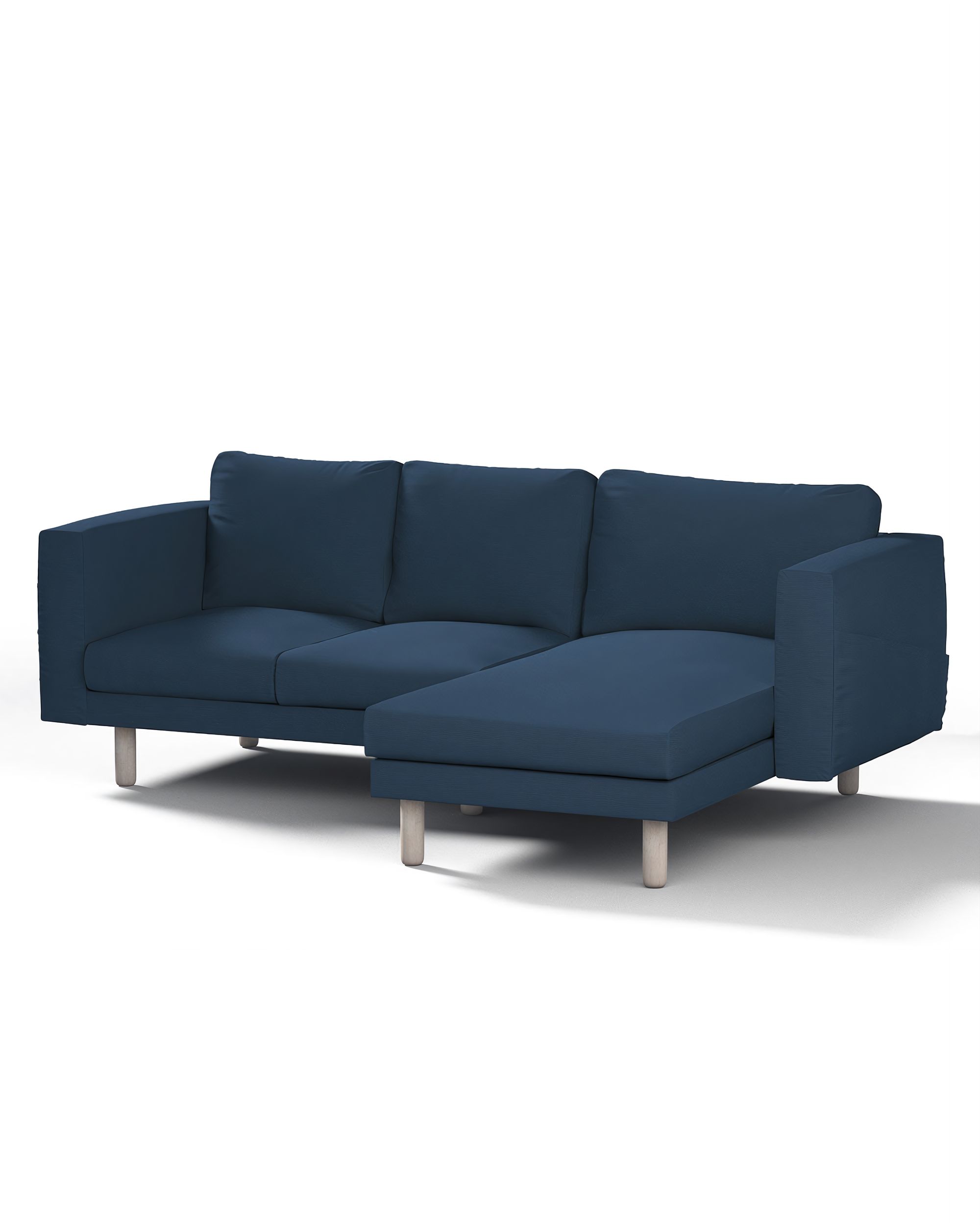 Bezug für Norsborg 3-Sitzer Sofa mit Recamiere Farbe dunkelblau