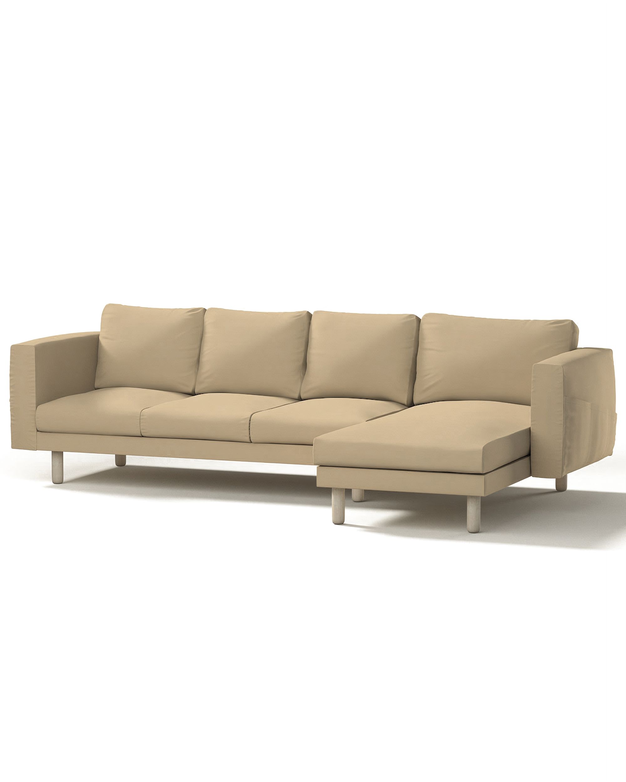 Bezug für Norsborg 4-Sitzer Sofa mit Recamiere Farbe beige