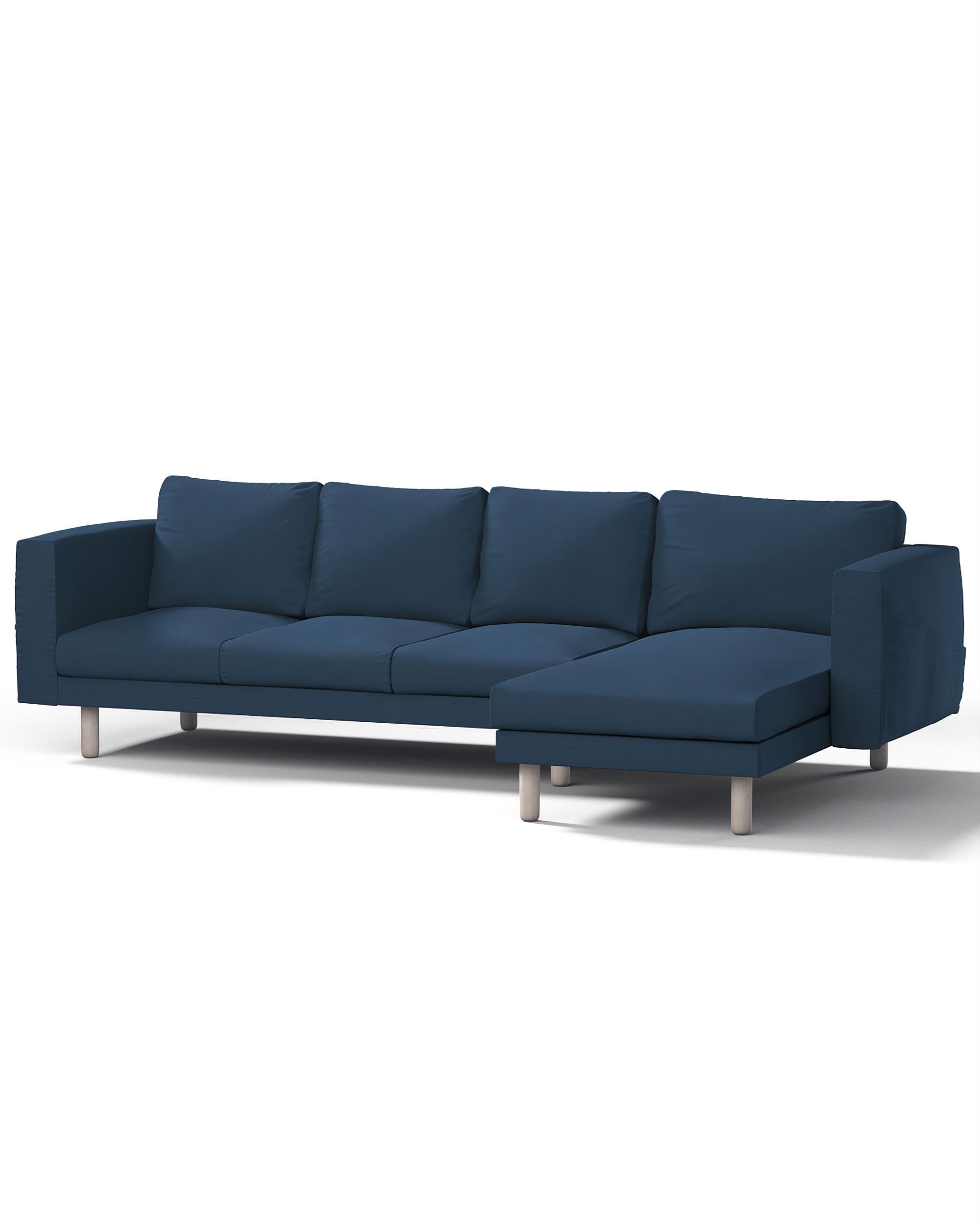 Bezug für Norsborg 4-Sitzer Sofa mit Recamiere Farbe dunkelblau