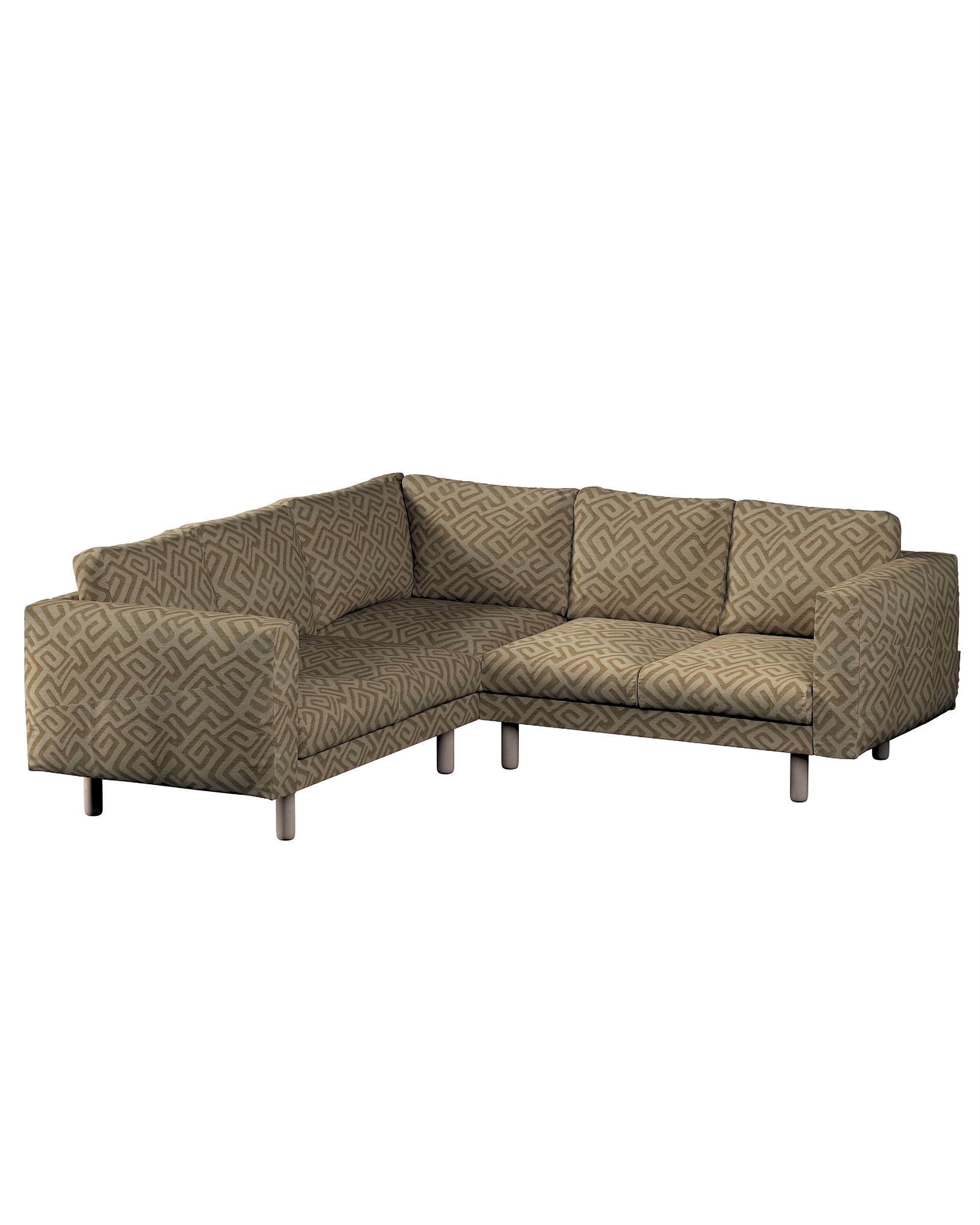 Bezug für Norsborg 4-Sitzer Ecksofa Farbe beige Stoff strukturiert, gemustert