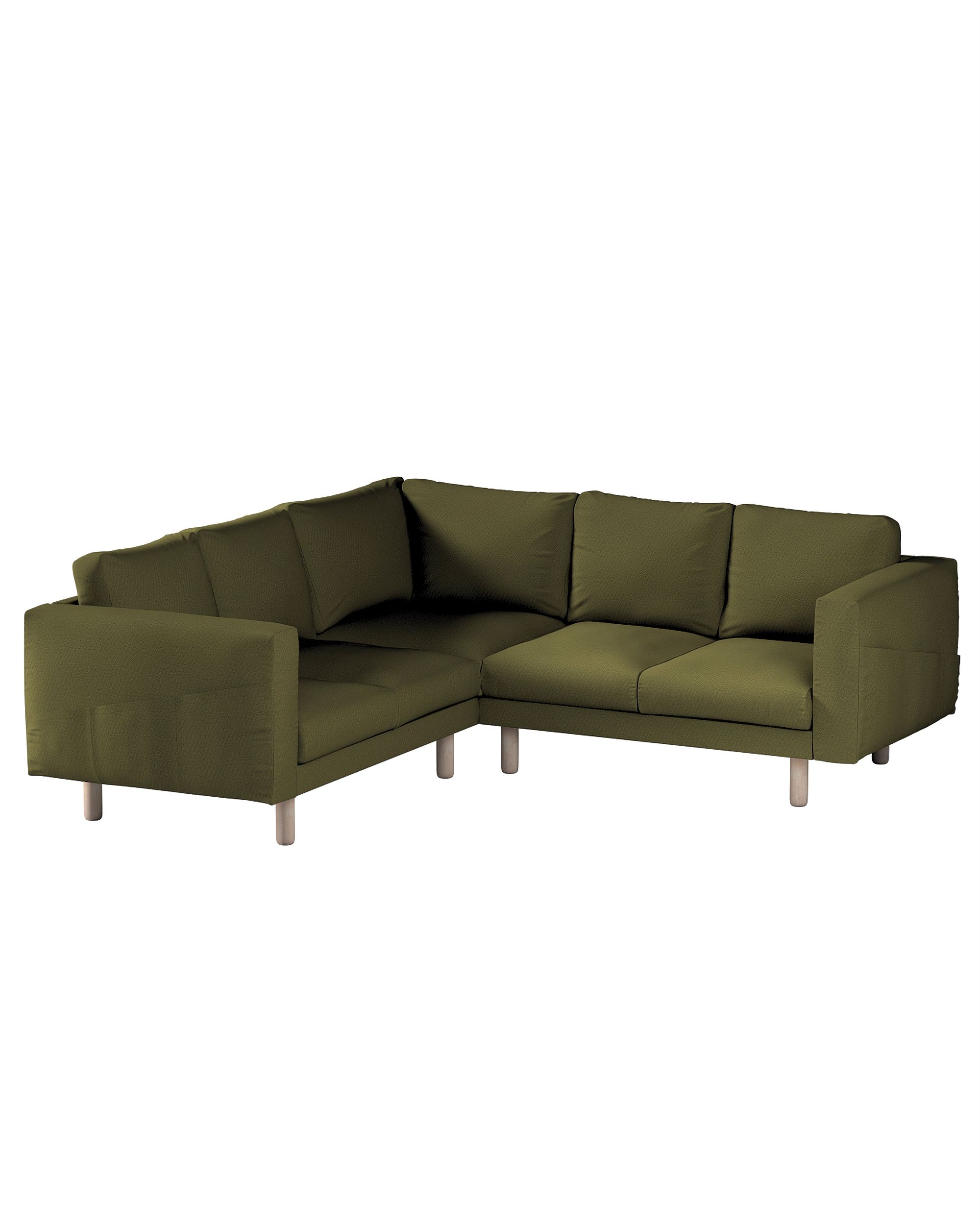 Bezug für Norsborg 4-Sitzer Ecksofa Farbe grün Stoff strukturiert
