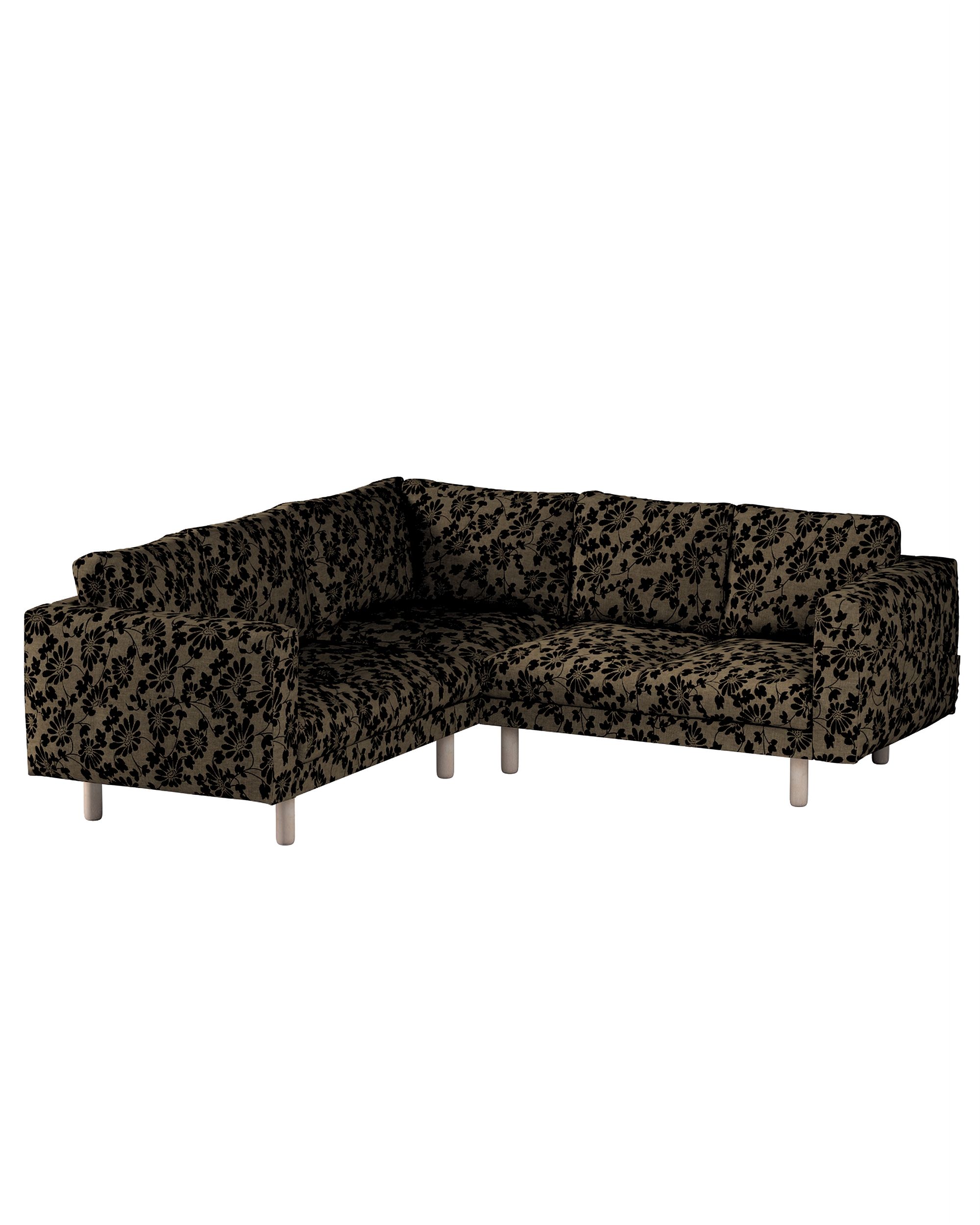 Bezug für Norsborg 4-Sitzer Ecksofa Farbe beige Stoff strukturiert, gemustert