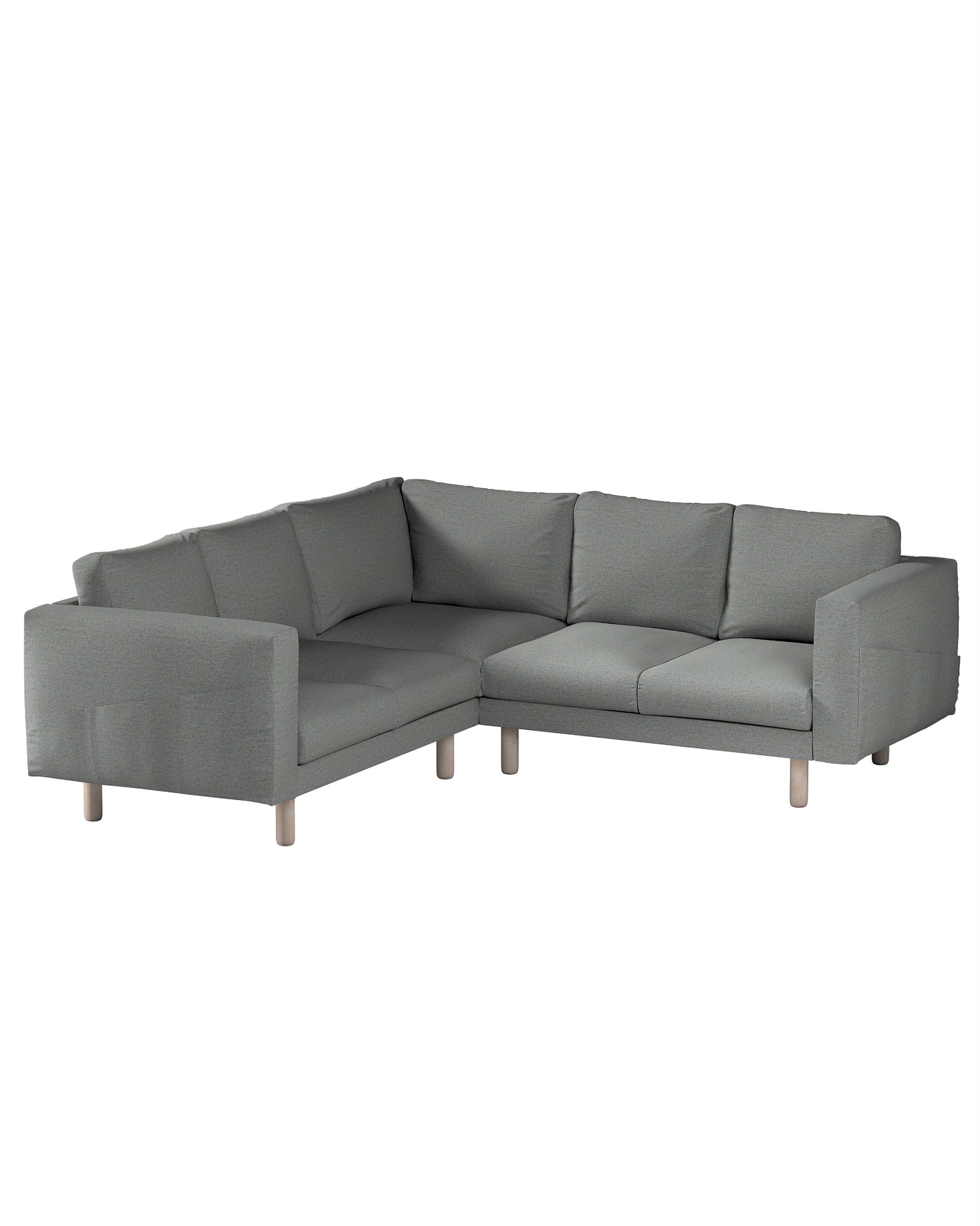 Bezug für Norsborg 4-Sitzer Ecksofa Farbe blau Stoff strukturiert