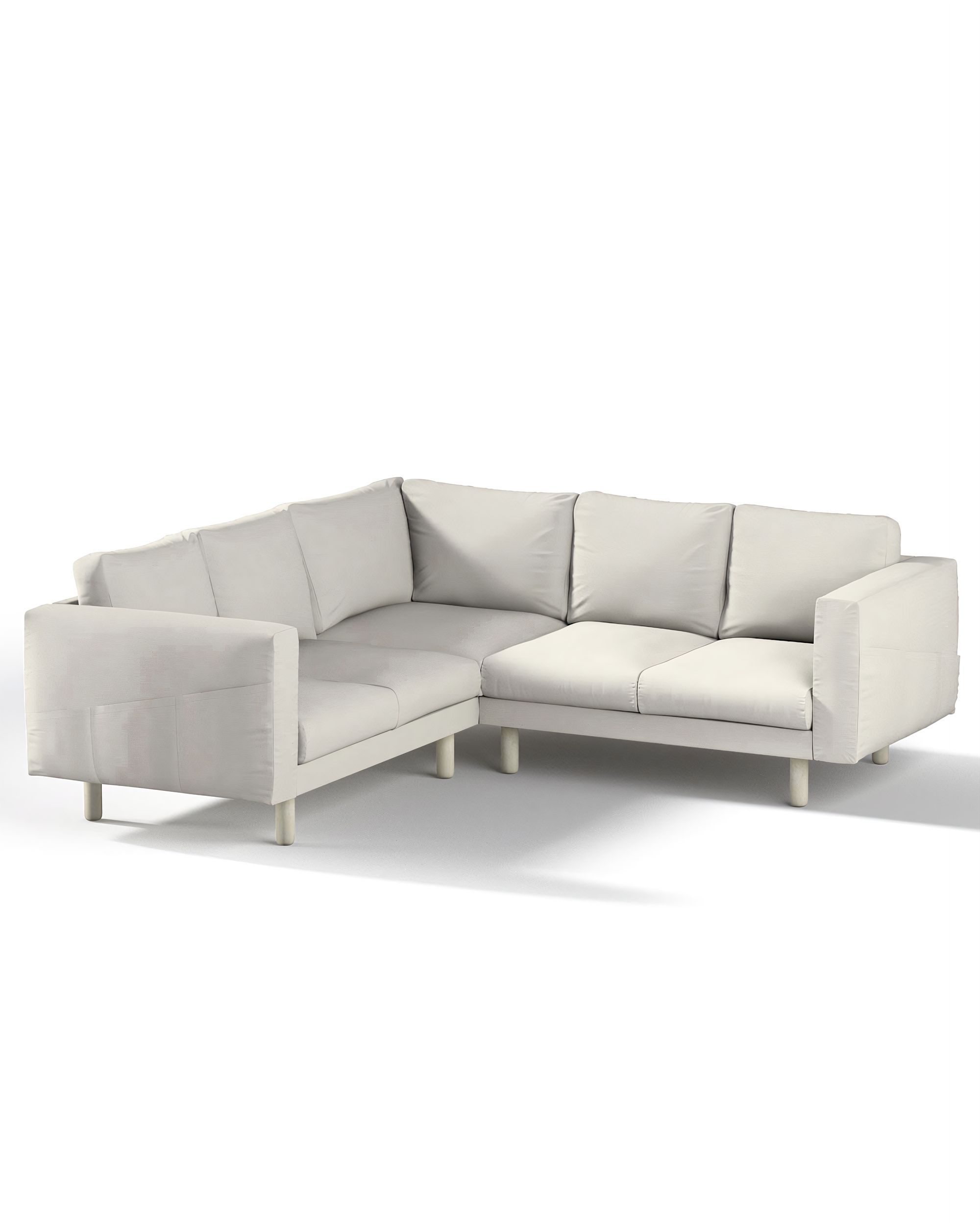 Bezug für Norsborg 4-Sitzer Ecksofa Farbe grau
