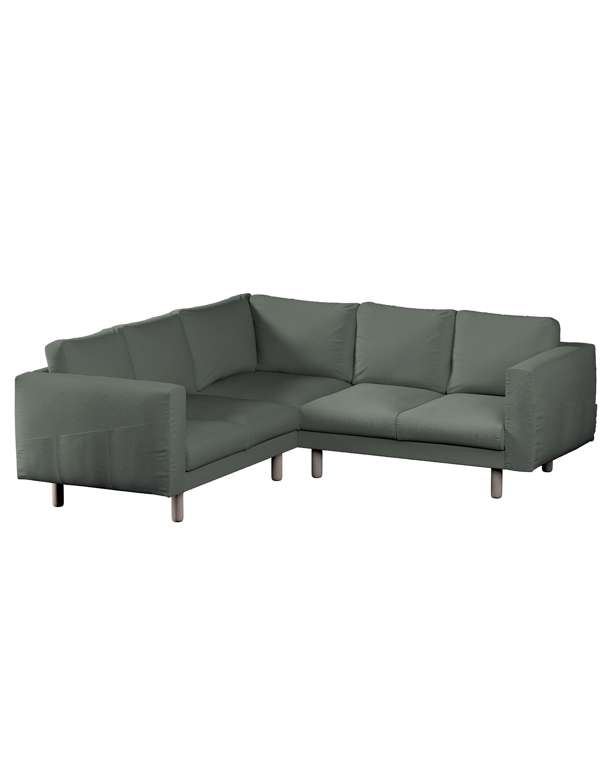Bezug für Norsborg 4-Sitzer Ecksofa Farbe grün Stoff strukturiert