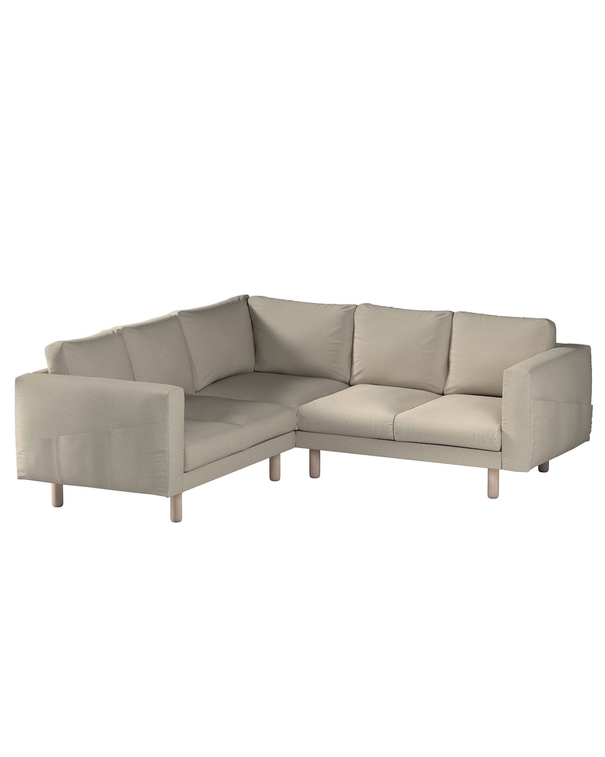 Bezug für Norsborg 4-Sitzer Ecksofa Farbe beige Stoff strukturiert