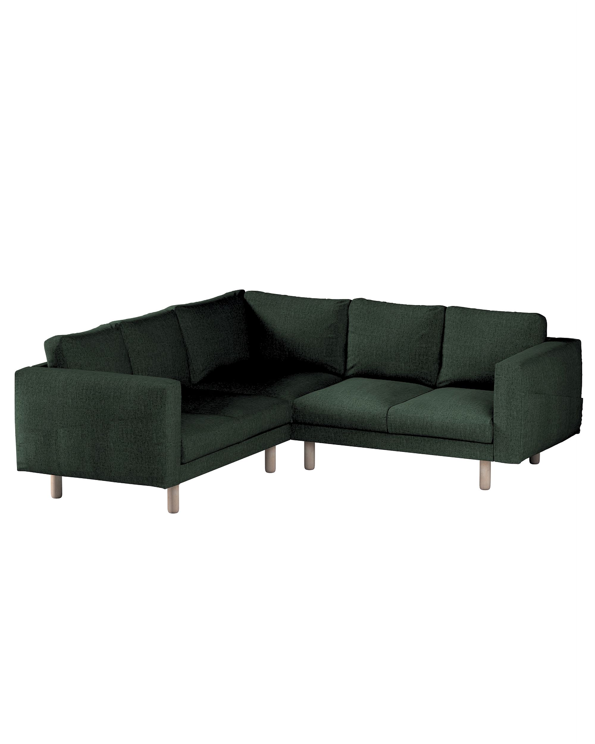 Bezug für Norsborg 4-Sitzer Ecksofa Farbe grün Stoff strukturiert