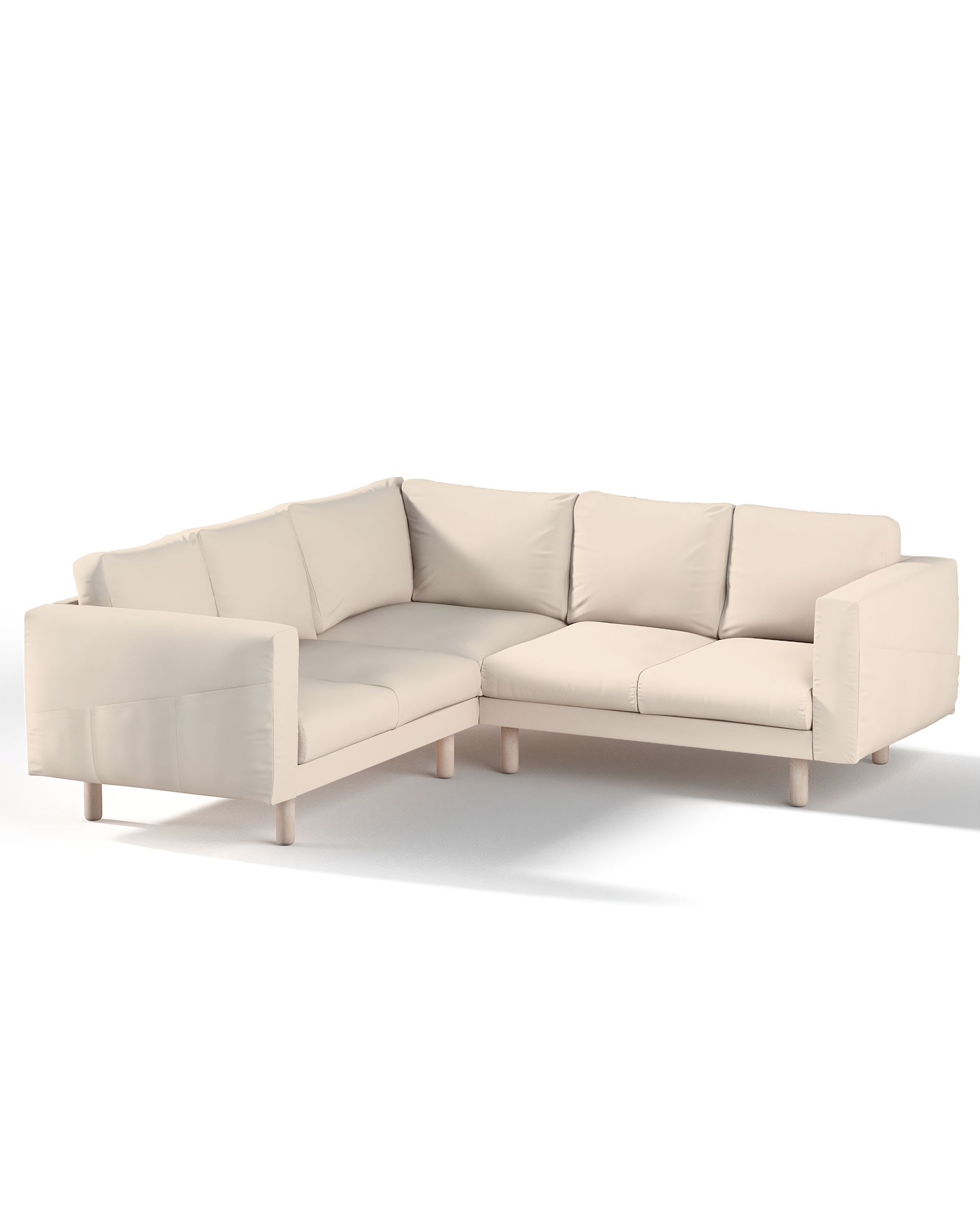 Bezug für Norsborg 4-Sitzer Ecksofa Farbe beige Stoff strukturiert