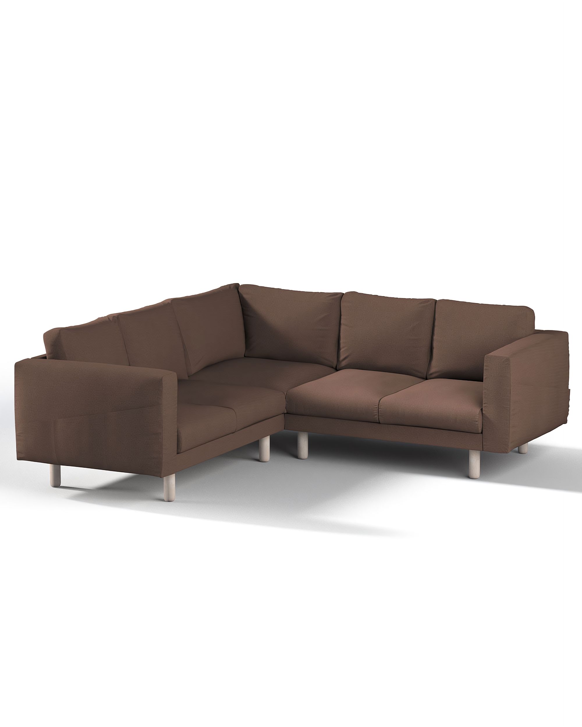 Bezug für Norsborg 4-Sitzer Ecksofa Farbe braun Stoff strukturiert