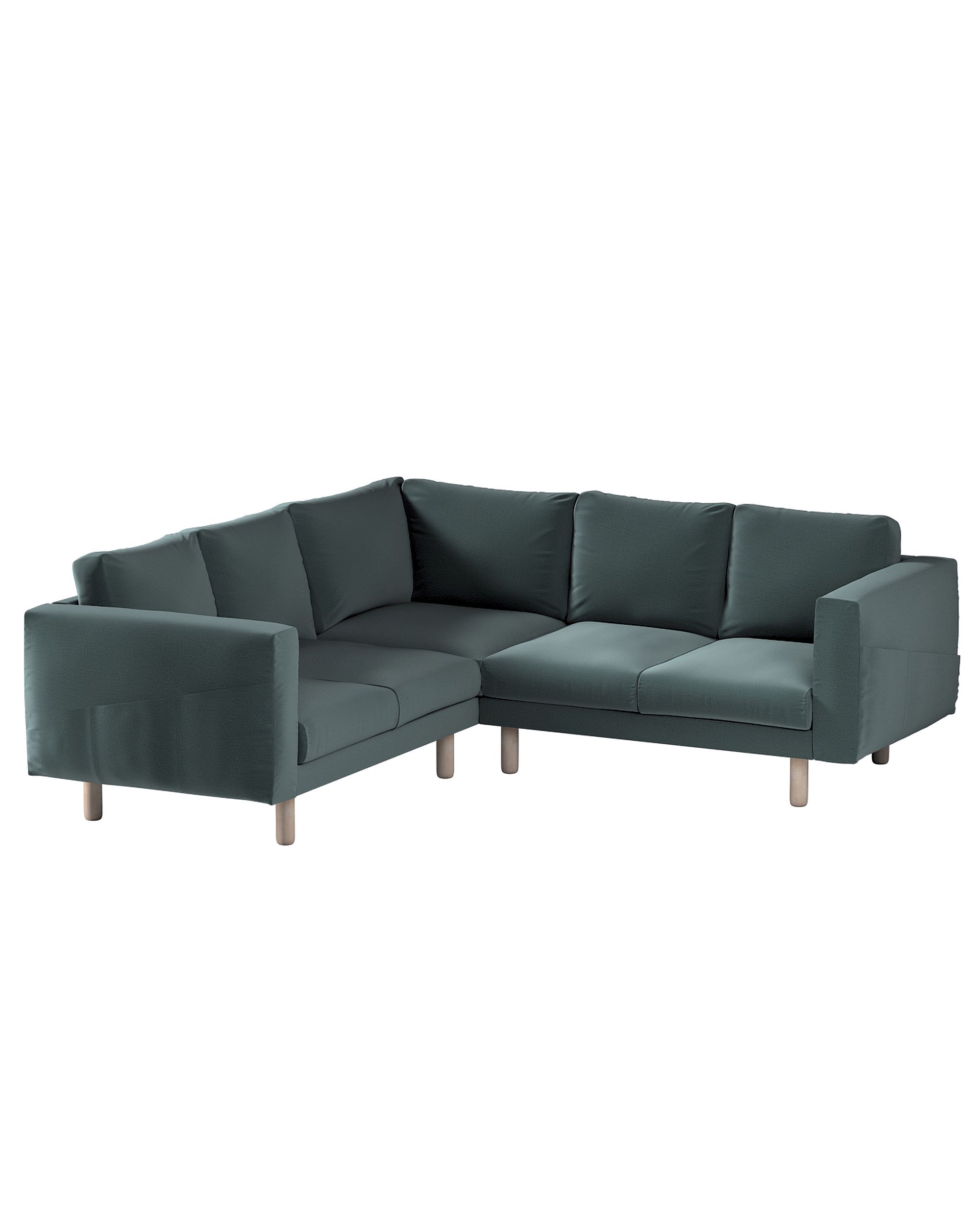 Bezug für Norsborg 4-Sitzer Ecksofa Farbe grün Stoff samt