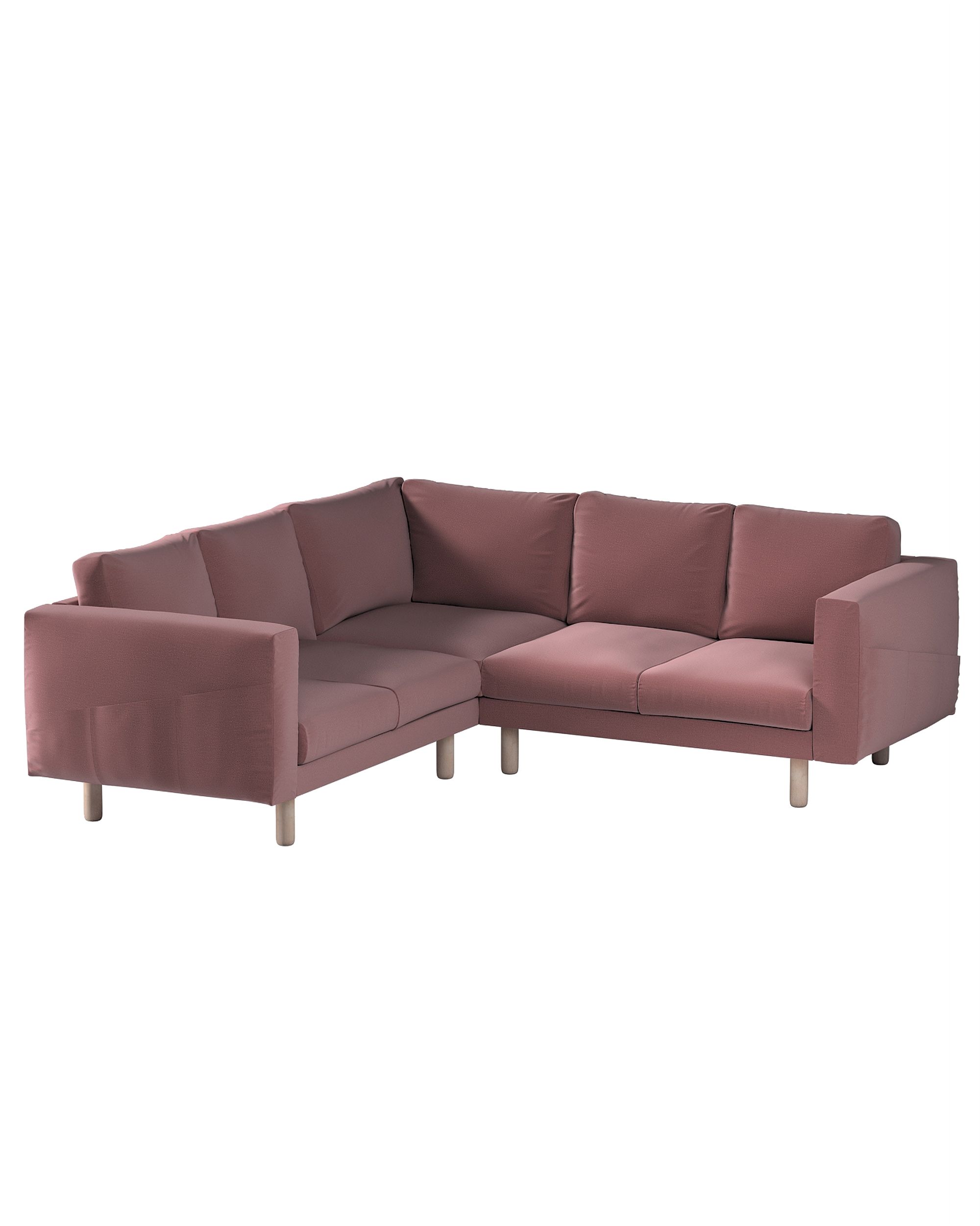 Bezug für Norsborg 4-Sitzer Ecksofa Farbe violett Stoff samt