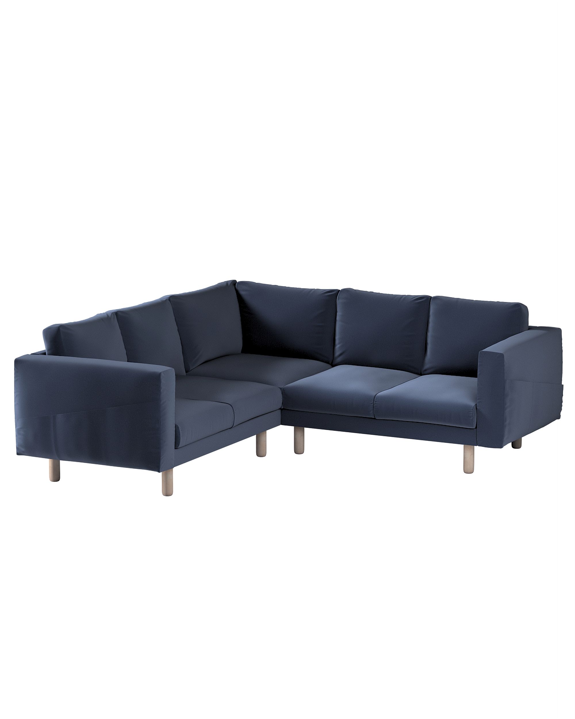 Bezug für Norsborg 4-Sitzer Ecksofa Farbe dunkelblau Stoff samt