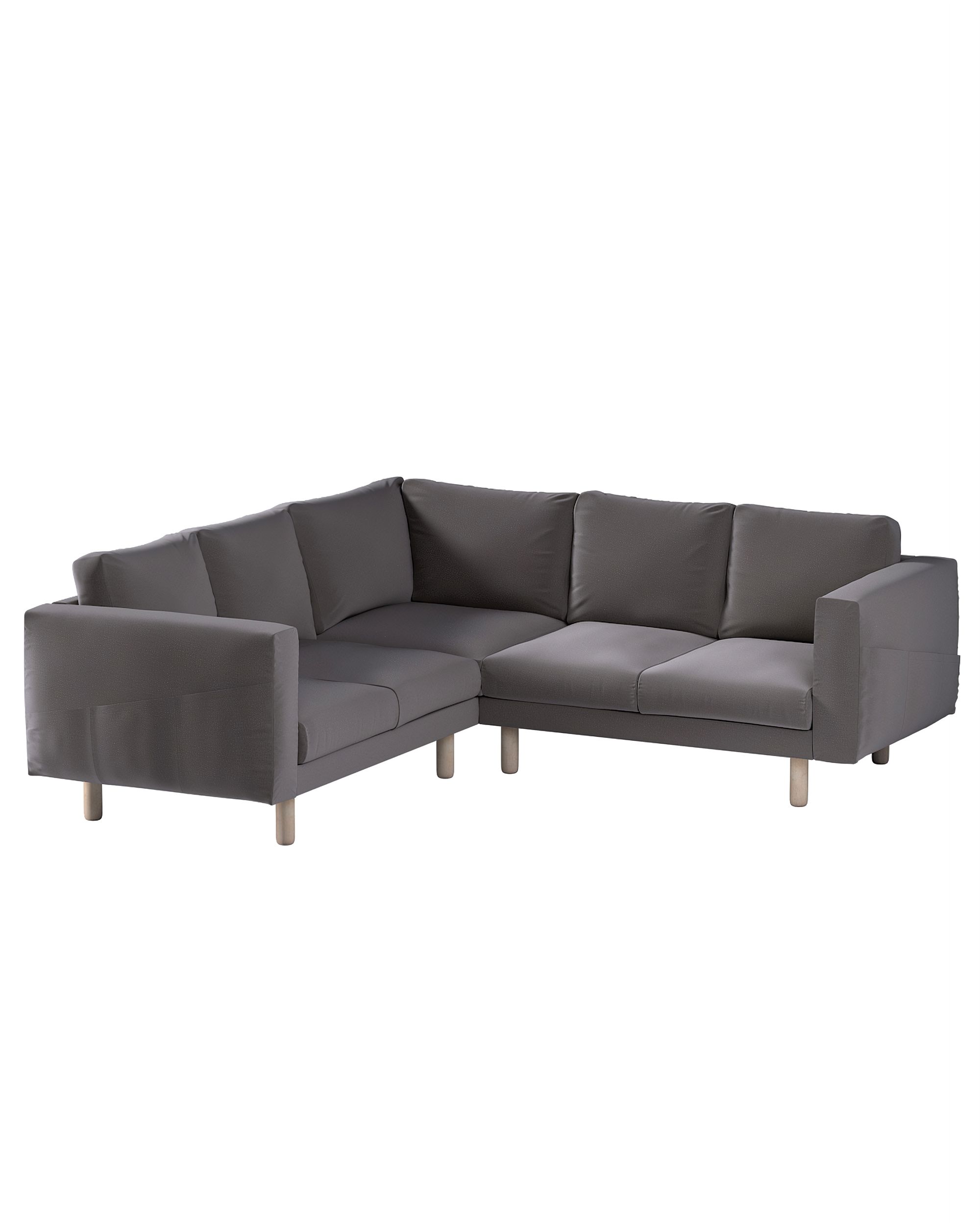 Bezug für Norsborg 4-Sitzer Ecksofa Farbe braun Stoff samt