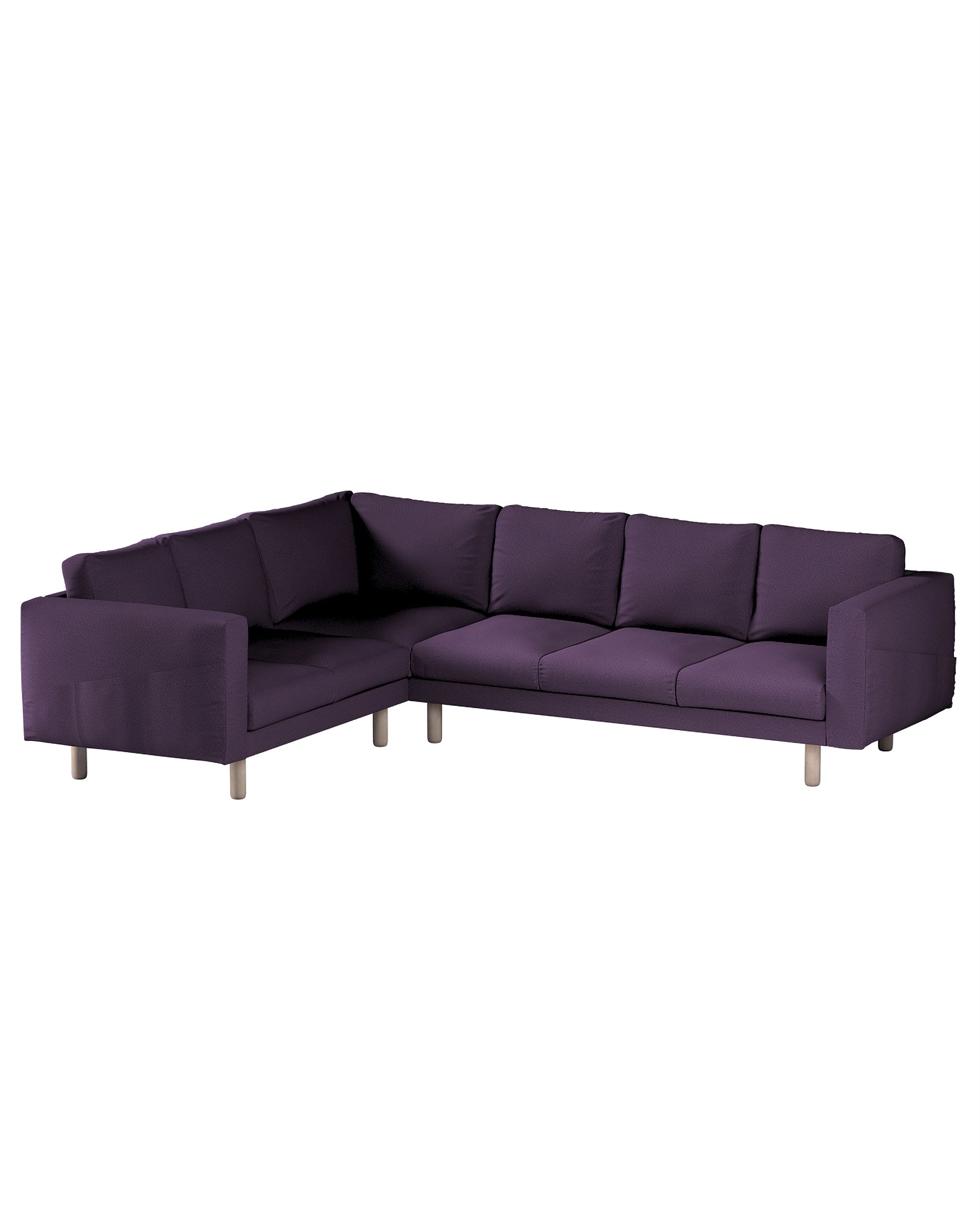 Bezug für Norsborg 5-Sitzer Ecksofa Farbe violett Stoff strukturiert