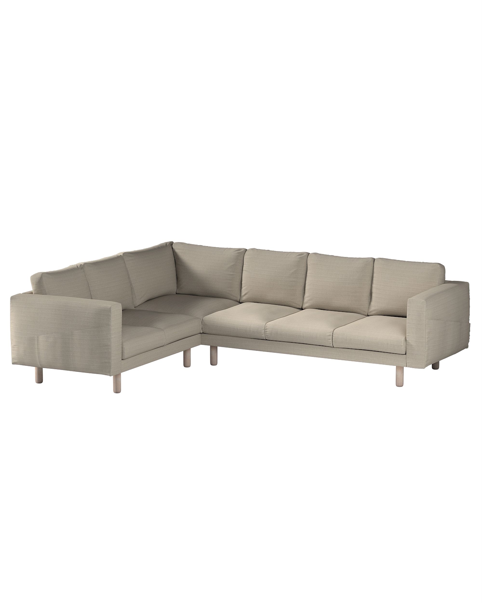 Bezug für Norsborg 5-Sitzer Ecksofa Farbe beige Stoff strukturiert
