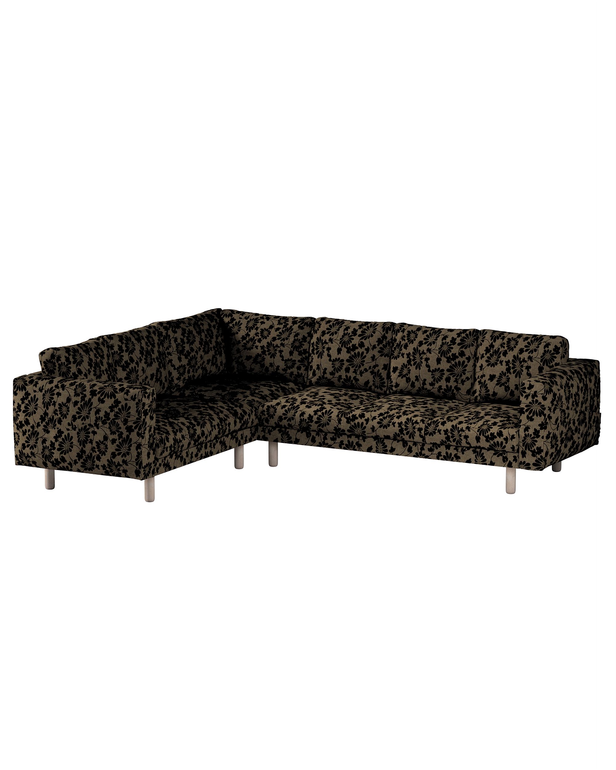 Bezug für Norsborg 5-Sitzer Ecksofa Farbe beige Stoff strukturiert, gemustert