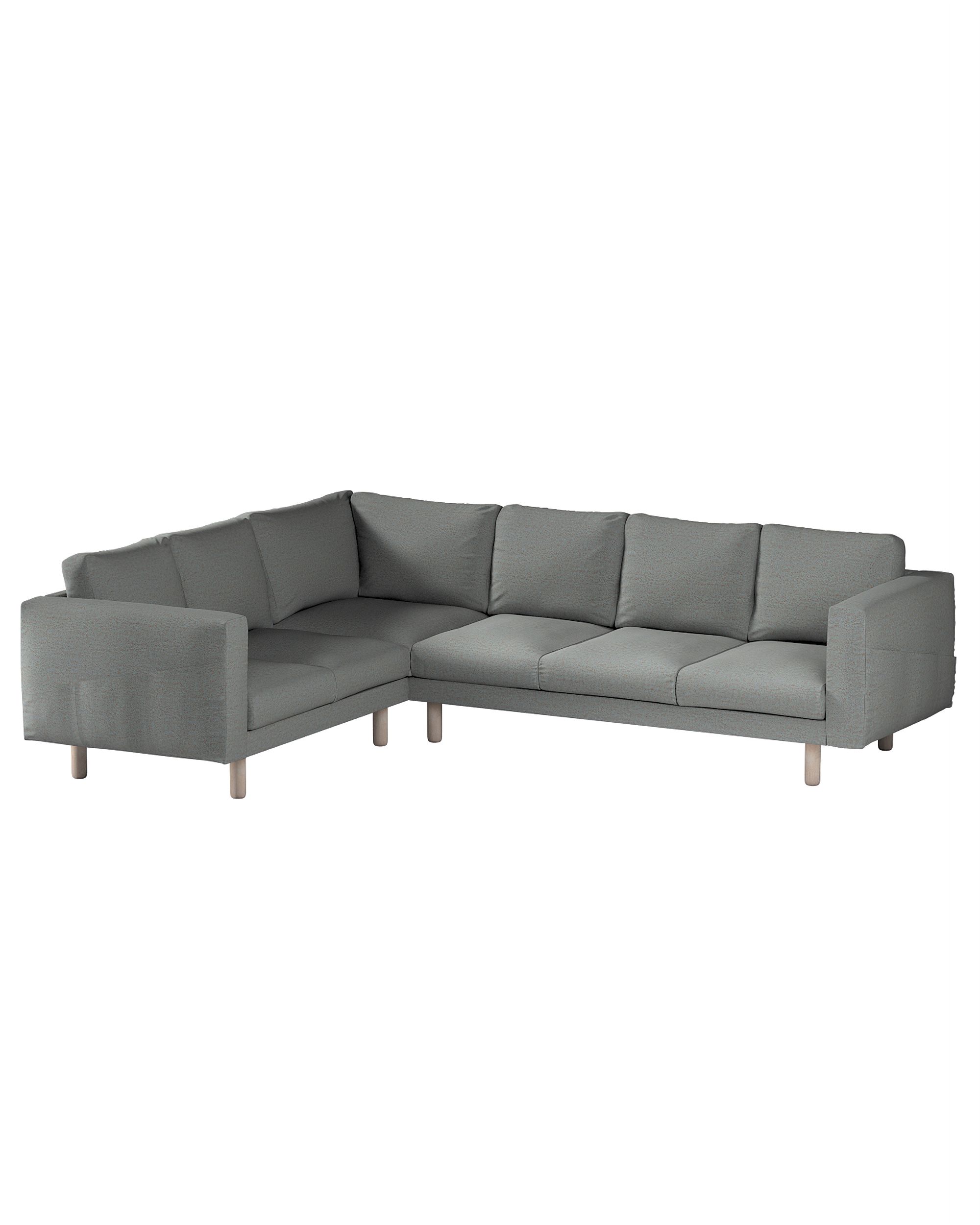 Bezug für Norsborg 5-Sitzer Ecksofa Farbe blau Stoff strukturiert
