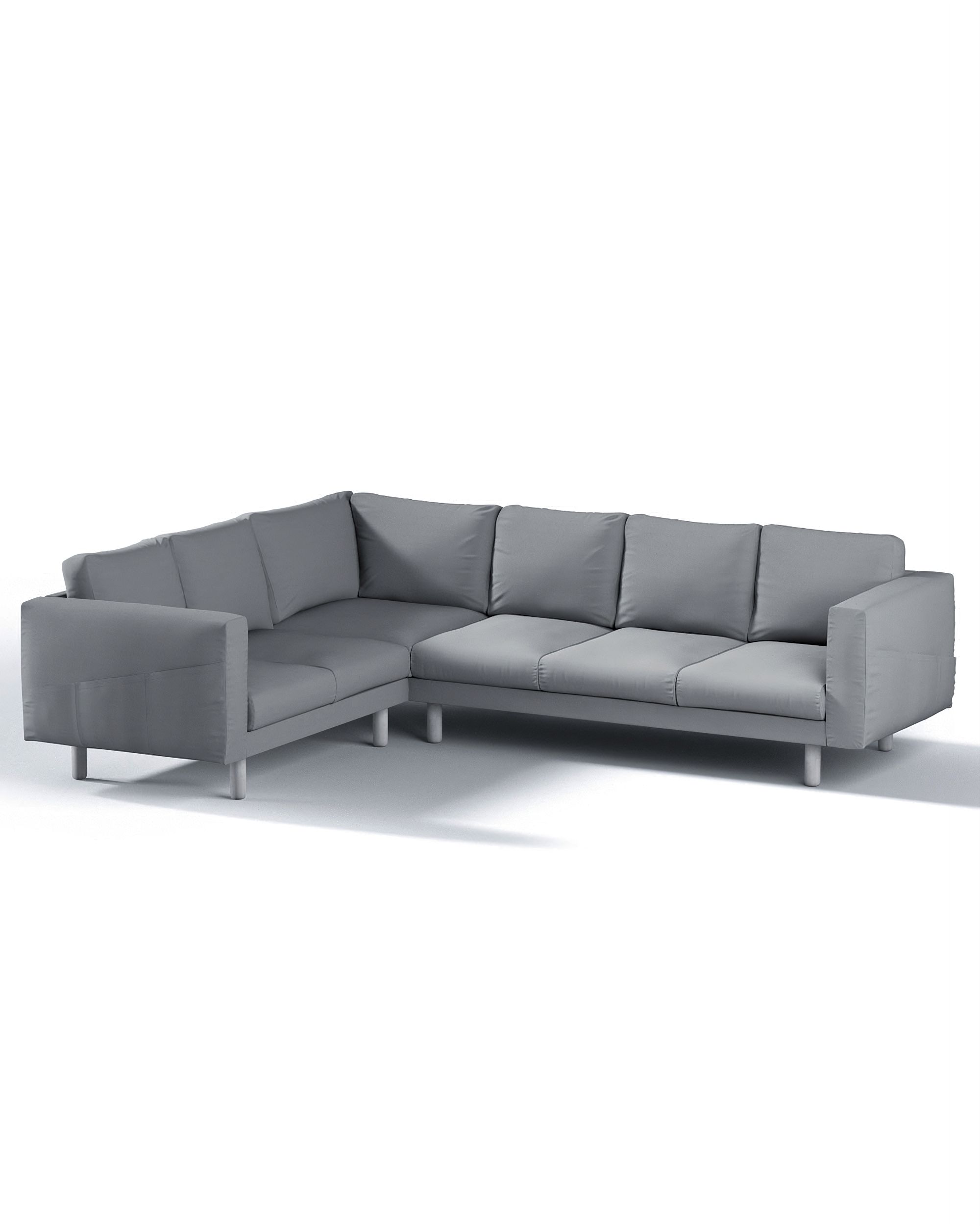 Bezug für Norsborg 5-Sitzer Ecksofa Farbe grau