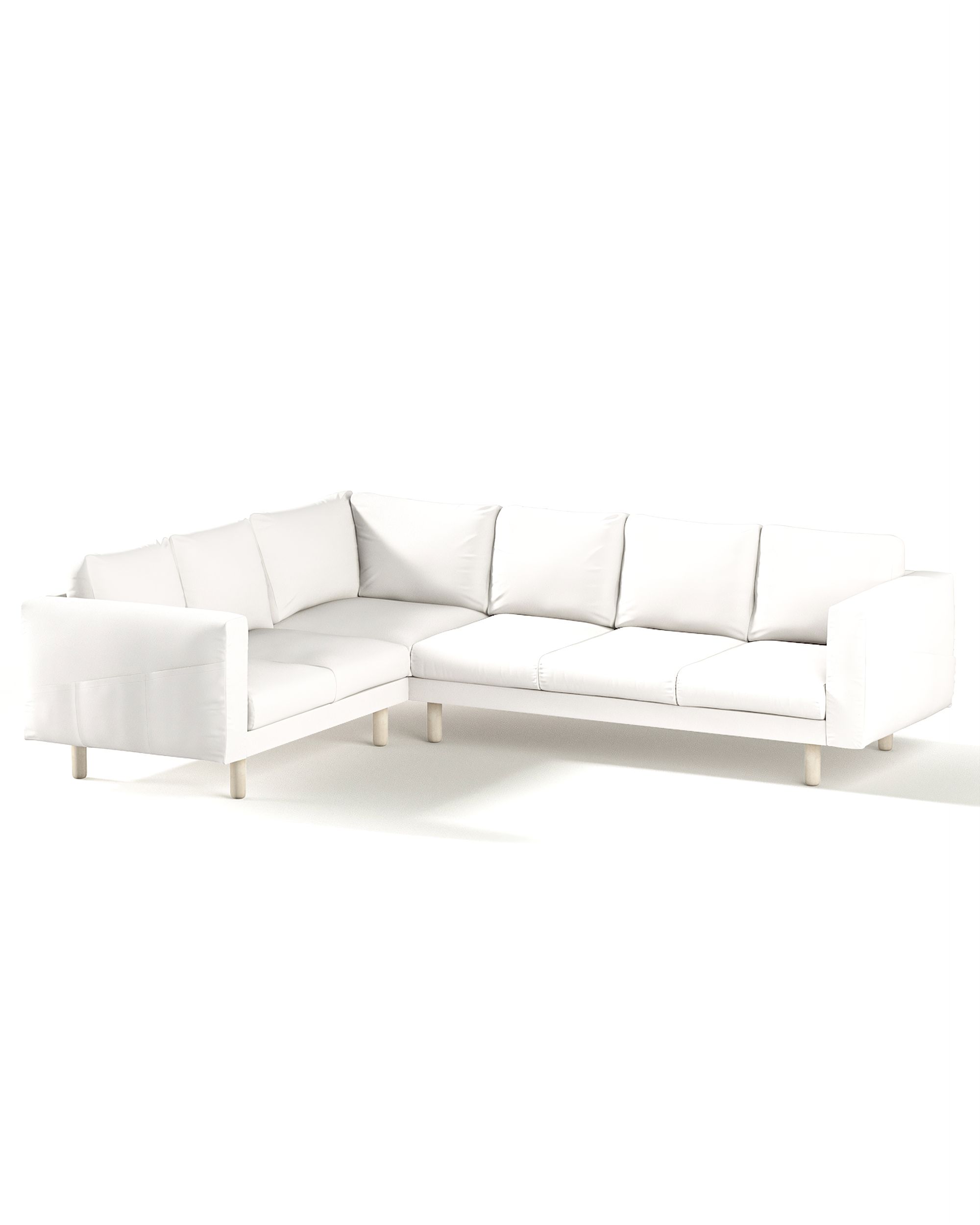 Bezug für Norsborg 5-Sitzer Ecksofa Farbe weiß