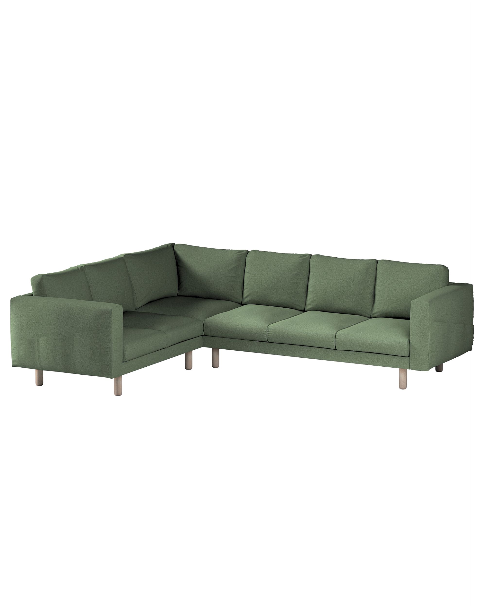 Bezug für Norsborg 5-Sitzer Ecksofa Farbe grün Stoff strukturiert