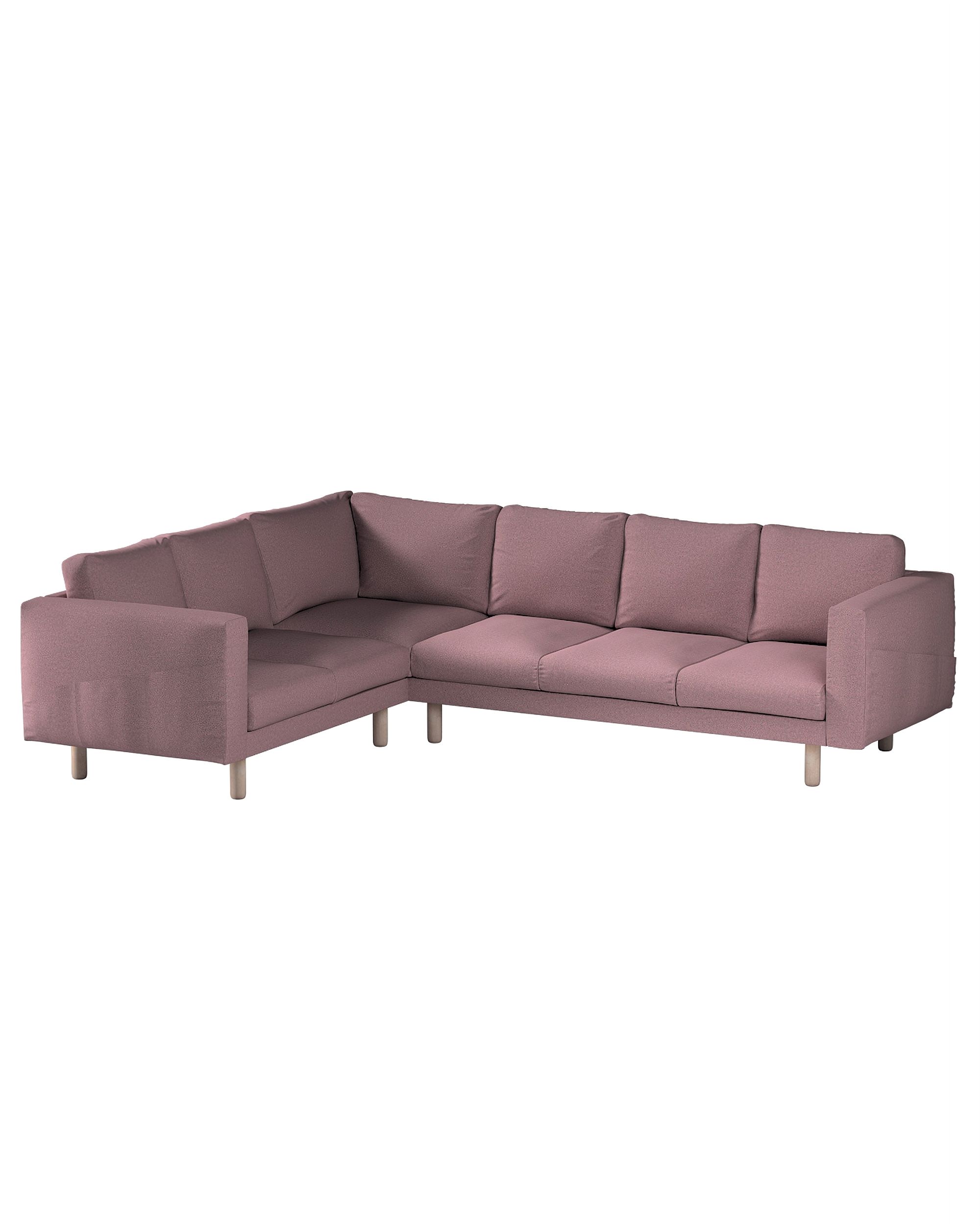 Bezug für Norsborg 5-Sitzer Ecksofa Farbe rosa Stoff strukturiert