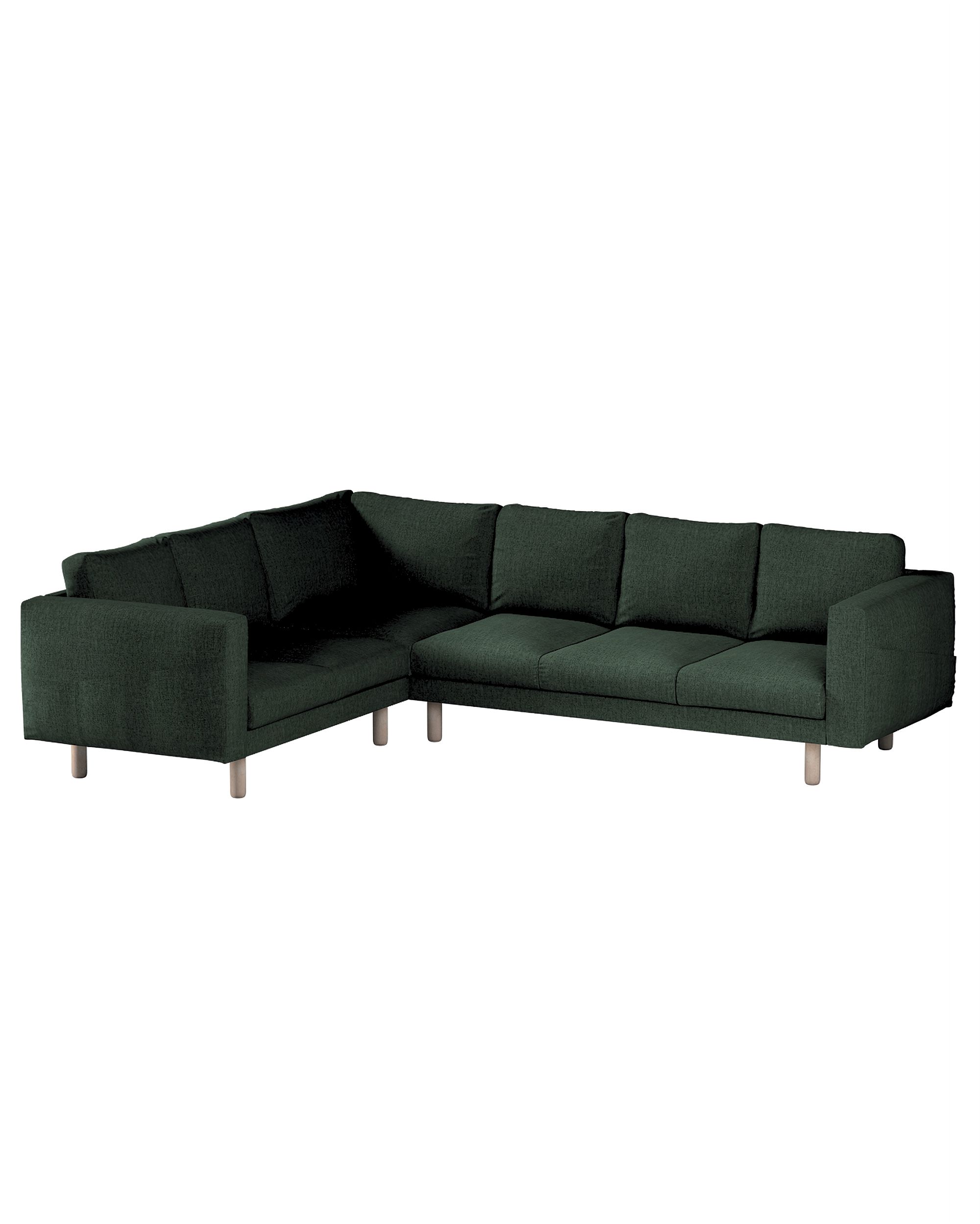 Bezug für Norsborg 5-Sitzer Ecksofa Farbe grün Stoff strukturiert