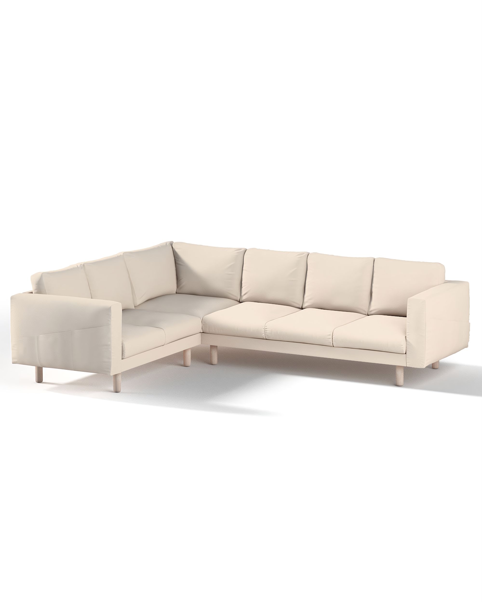 Bezug für Norsborg 5-Sitzer Ecksofa Farbe beige Stoff strukturiert
