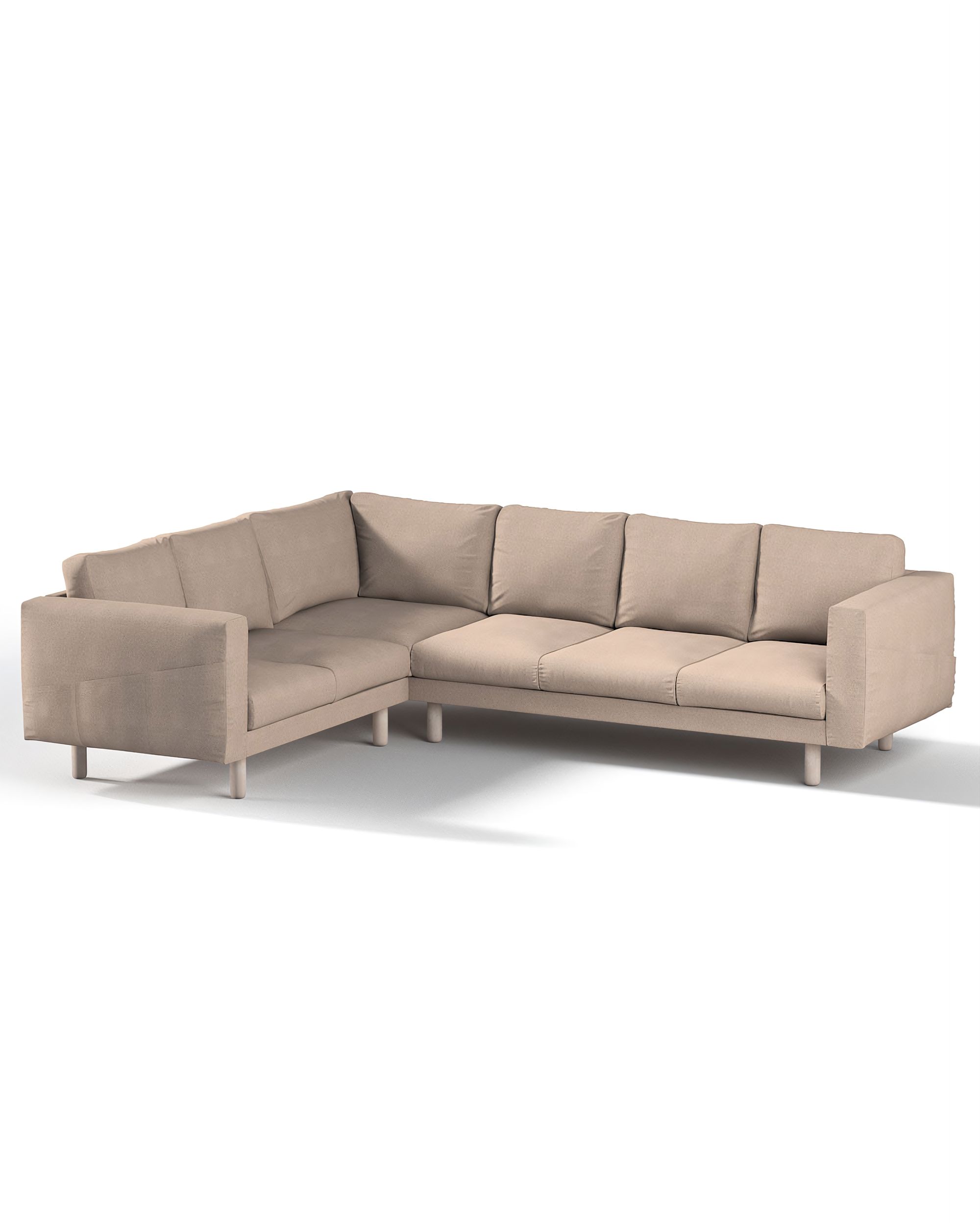 Bezug für Norsborg 5-Sitzer Ecksofa Farbe beige Stoff strukturiert
