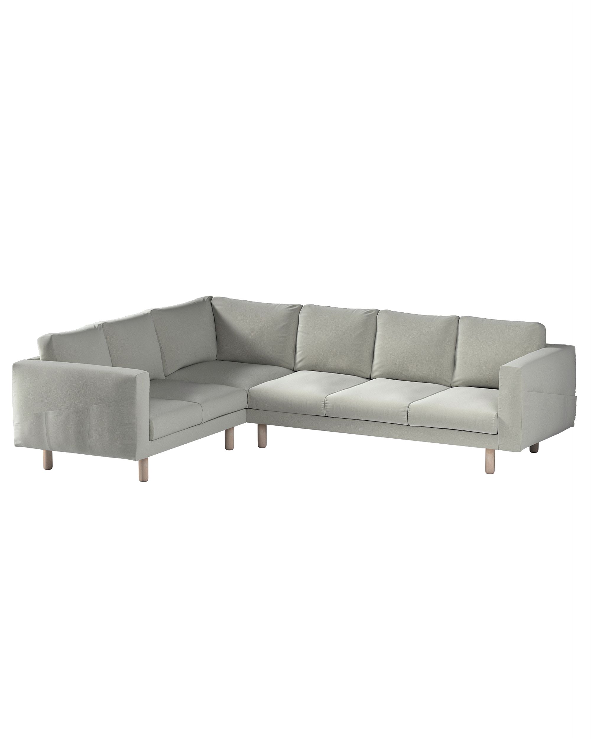 Bezug für Norsborg 5-Sitzer Ecksofa Farbe grün Stoff samt