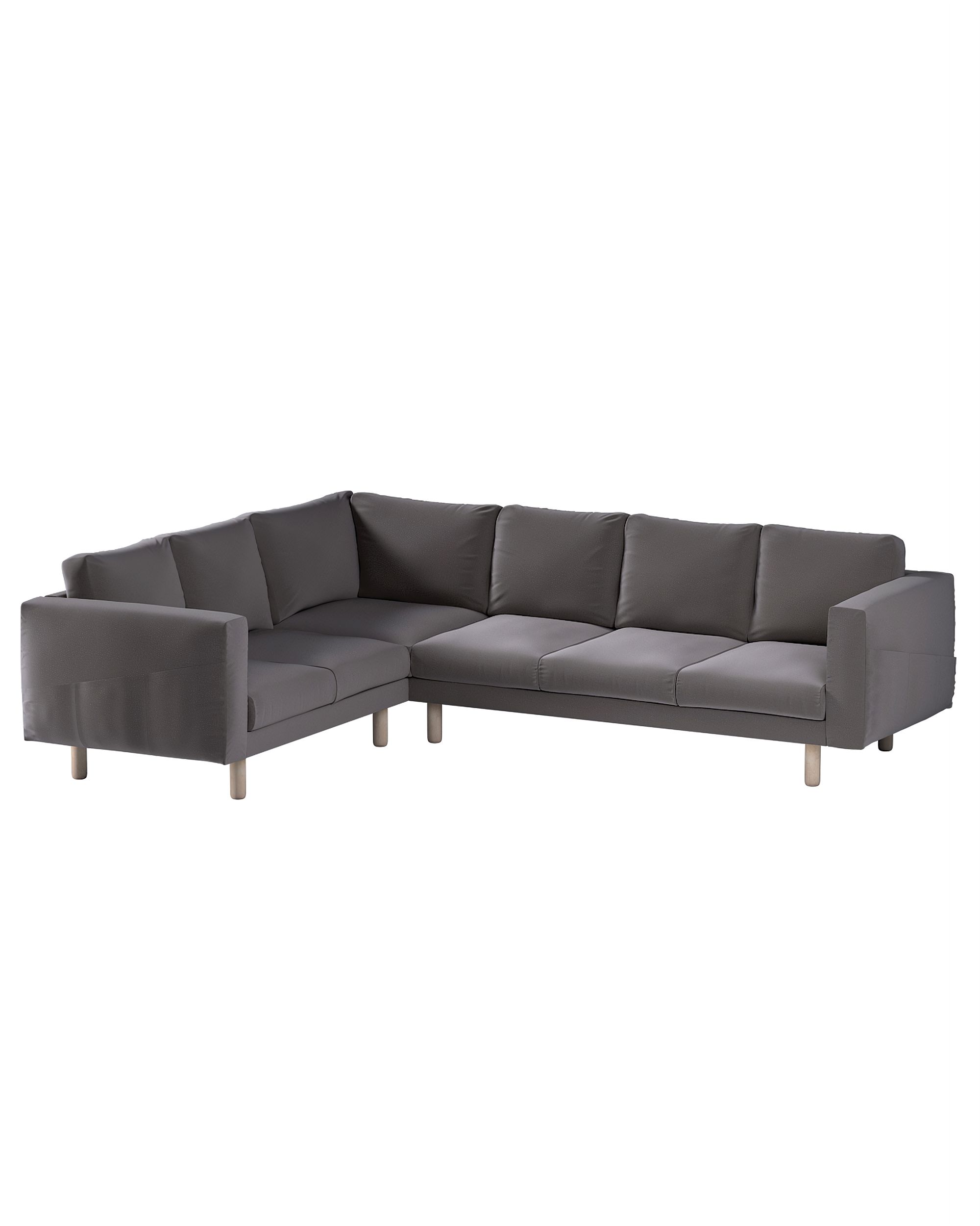 Bezug für Norsborg 5-Sitzer Ecksofa Farbe braun Stoff samt