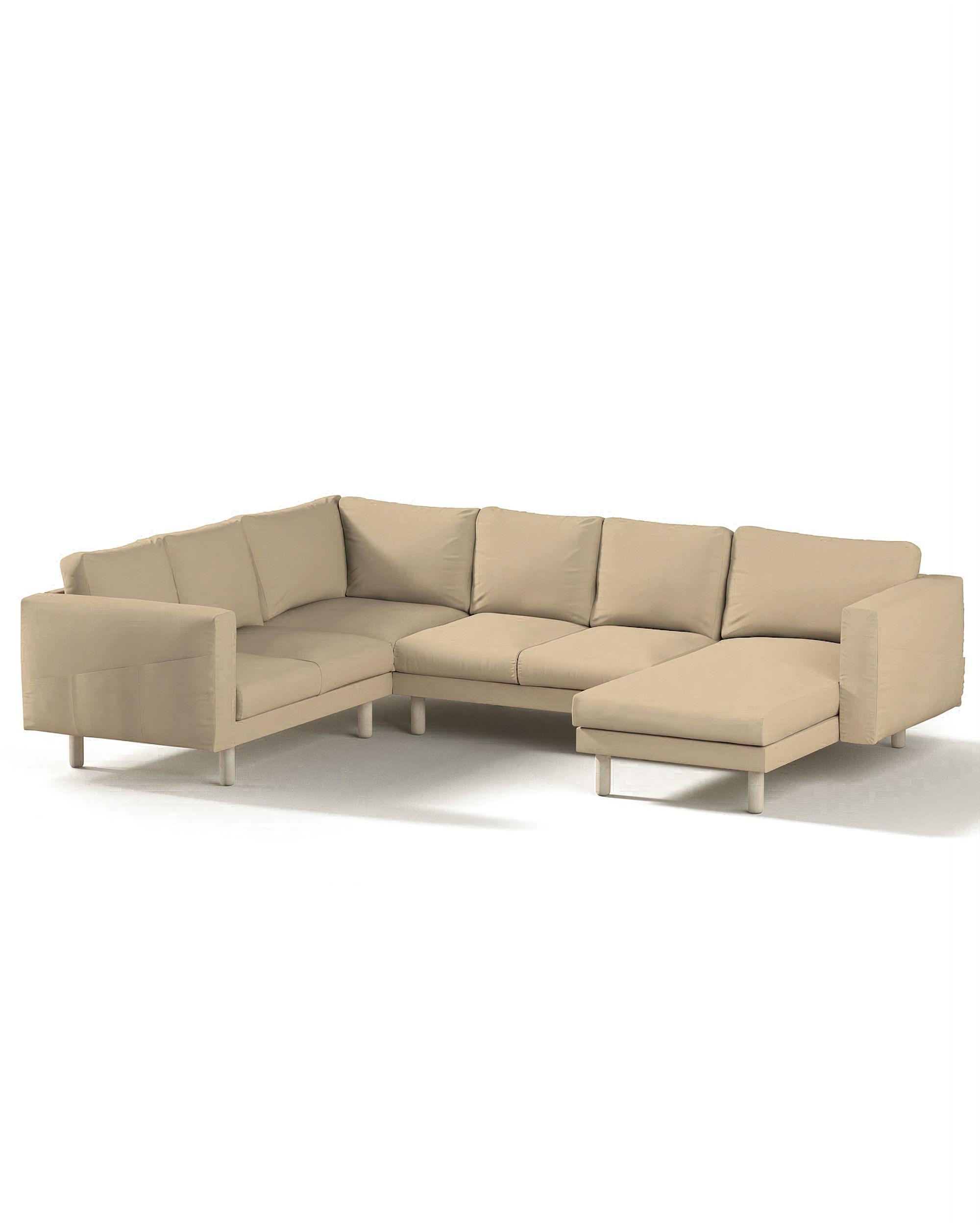 Bezug für Norsborg 5-Sitzer Ecksofa mit Recamiere Farbe beige