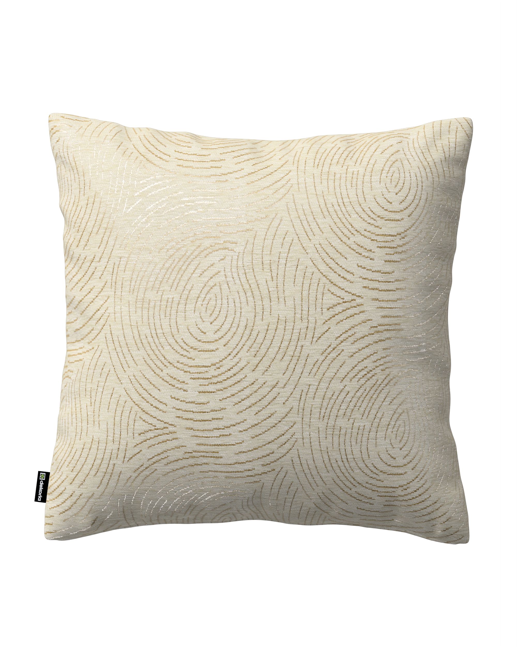 Kissenhülle Mia Farbe beige Stoff glänzend, strukturiert, gemustert