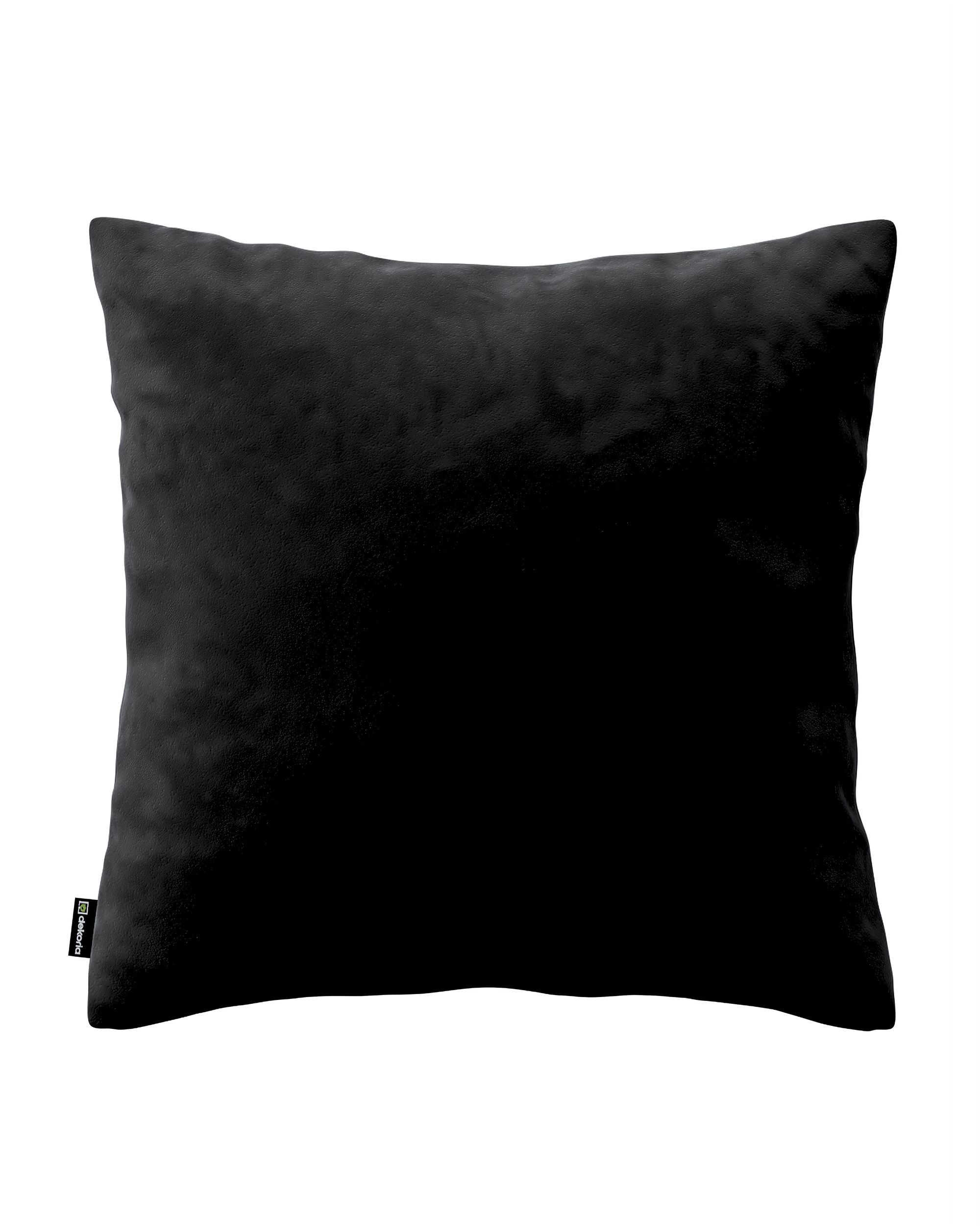 Kissenhülle Mia Farbe schwarz Stoff glänzend, samt