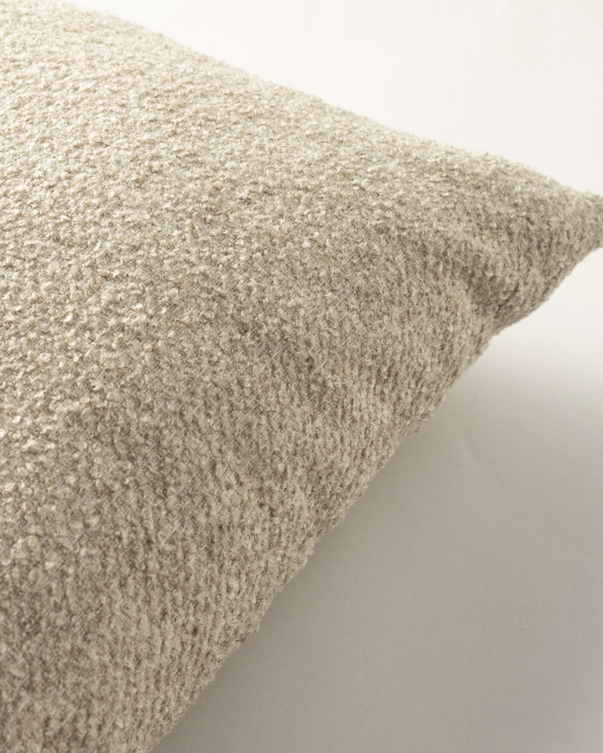 Kissenhülle Mia rechteckig Farbe beige Stoff strukturiert
