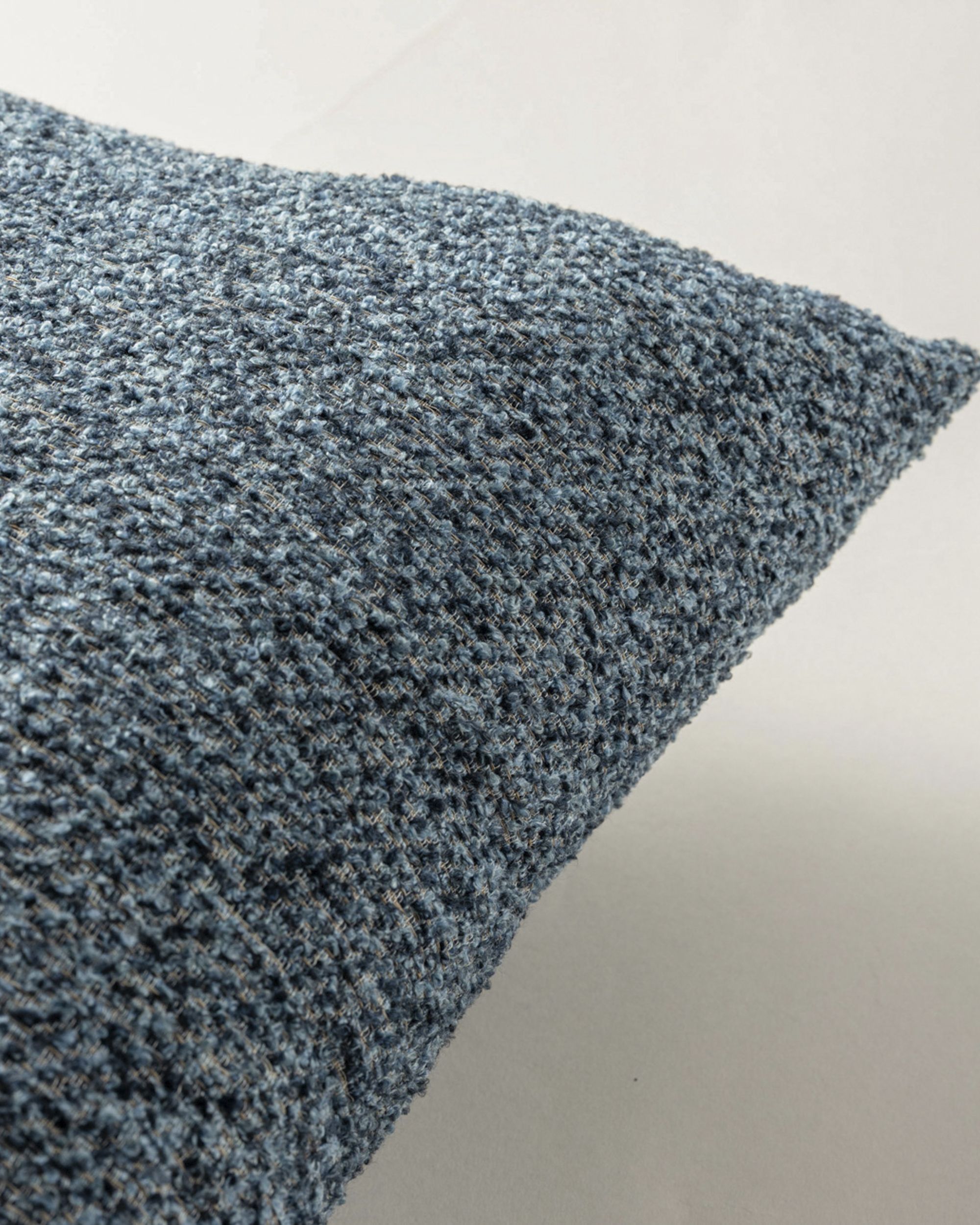 Kissenhülle Mia rechteckig Farbe blau Stoff strukturiert