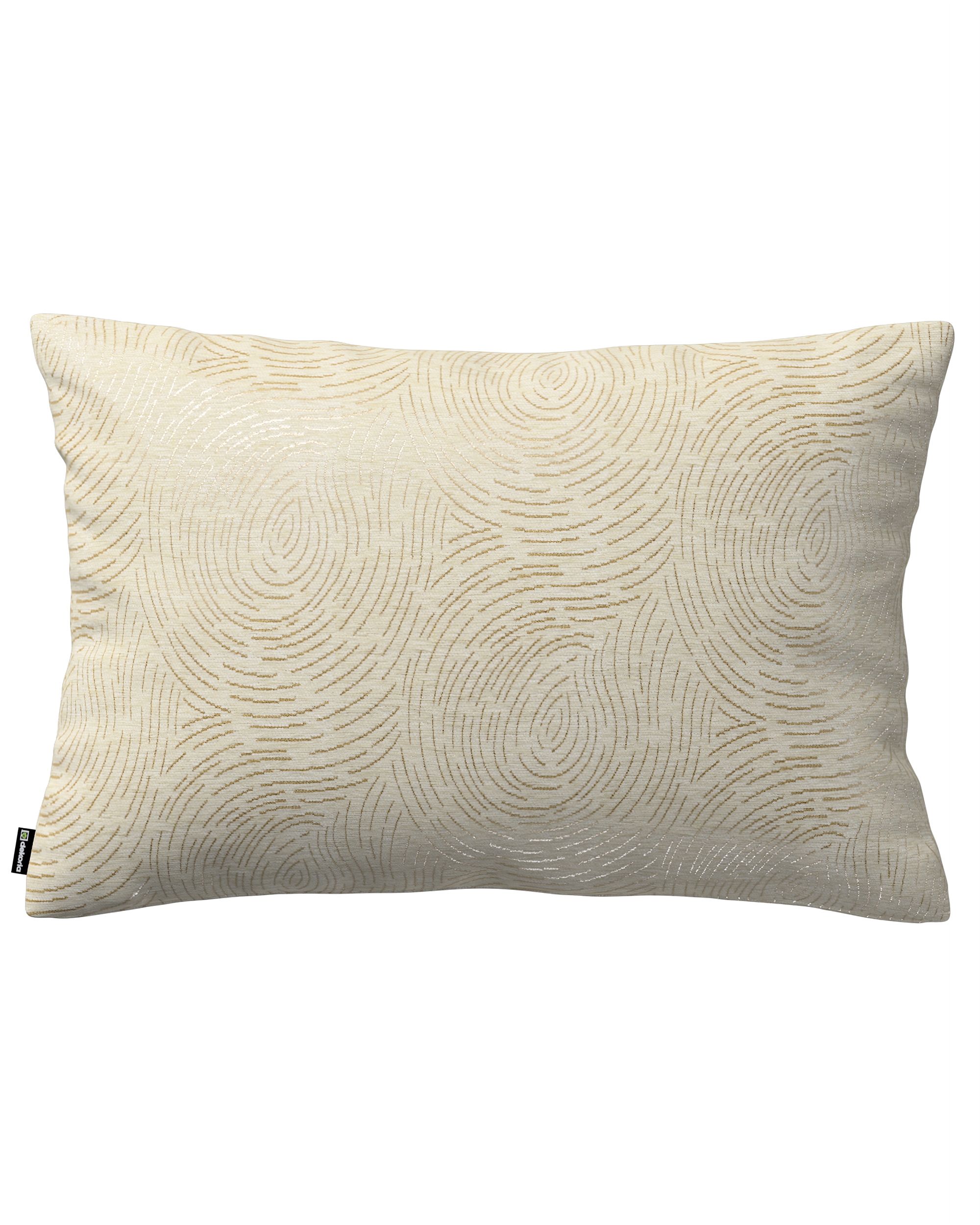 Kissenhülle Mia rechteckig Farbe beige Stoff glänzend, strukturiert, gemustert