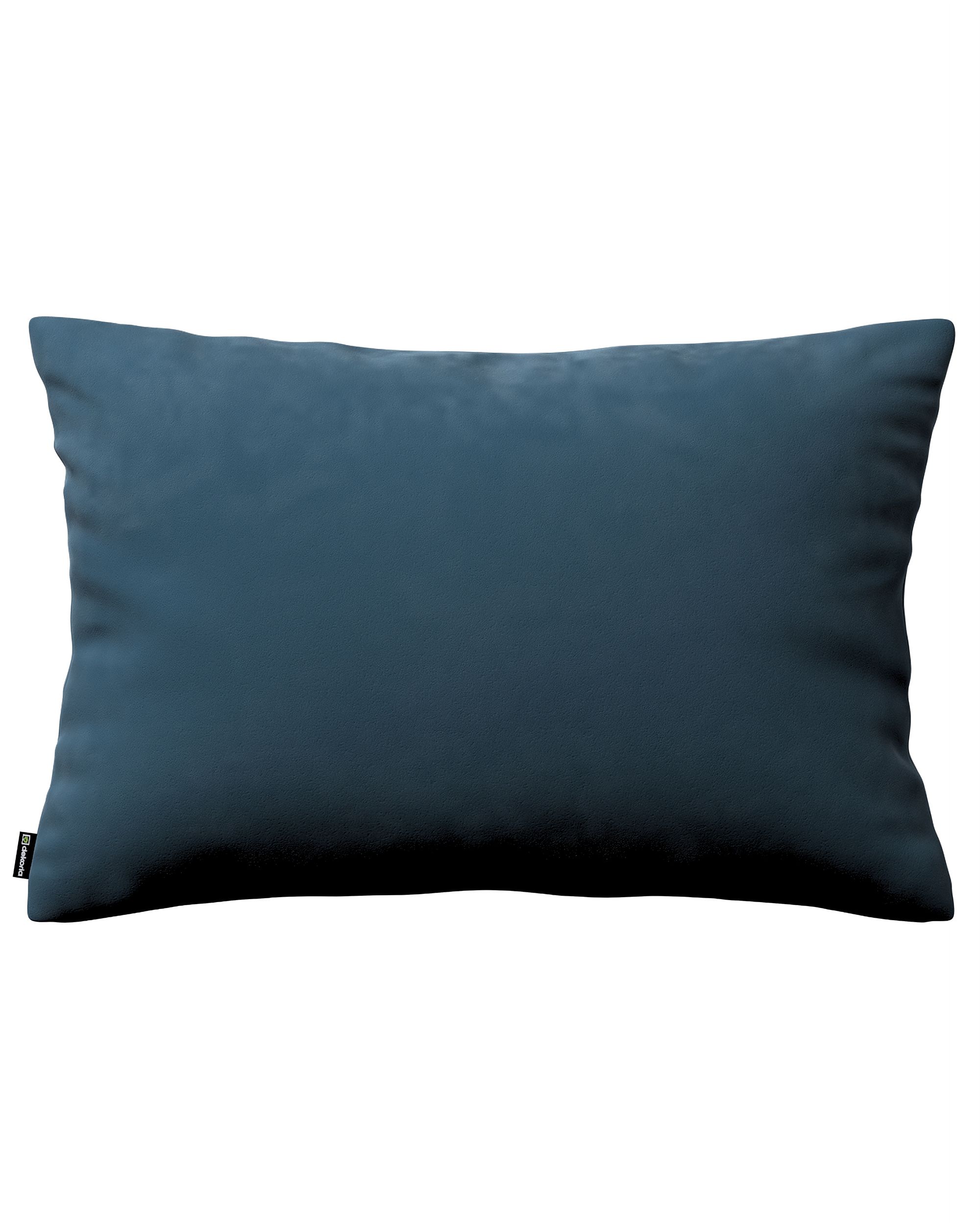 Kissenhülle Mia rechteckig Farbe blau Stoff glänzend, samt